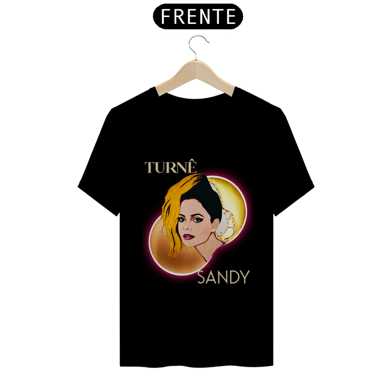 Nome do produto: Camiseta Fandom Exclusiva - Turnê Sandy Círculos