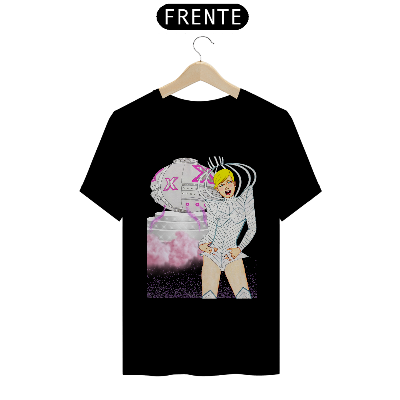 Nome do produto: Camiseta Fandom Quality - Xuxa Intergalática