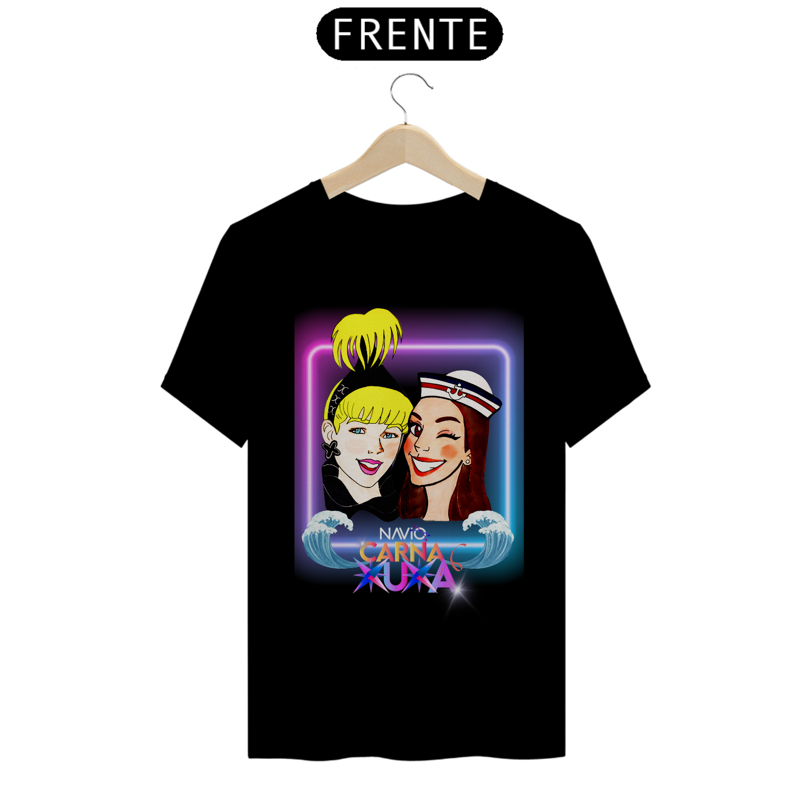 Nome do produto:  Camiseta Fandom Exclusiva - Xuxa e Ivete Navio Carna Xuxa