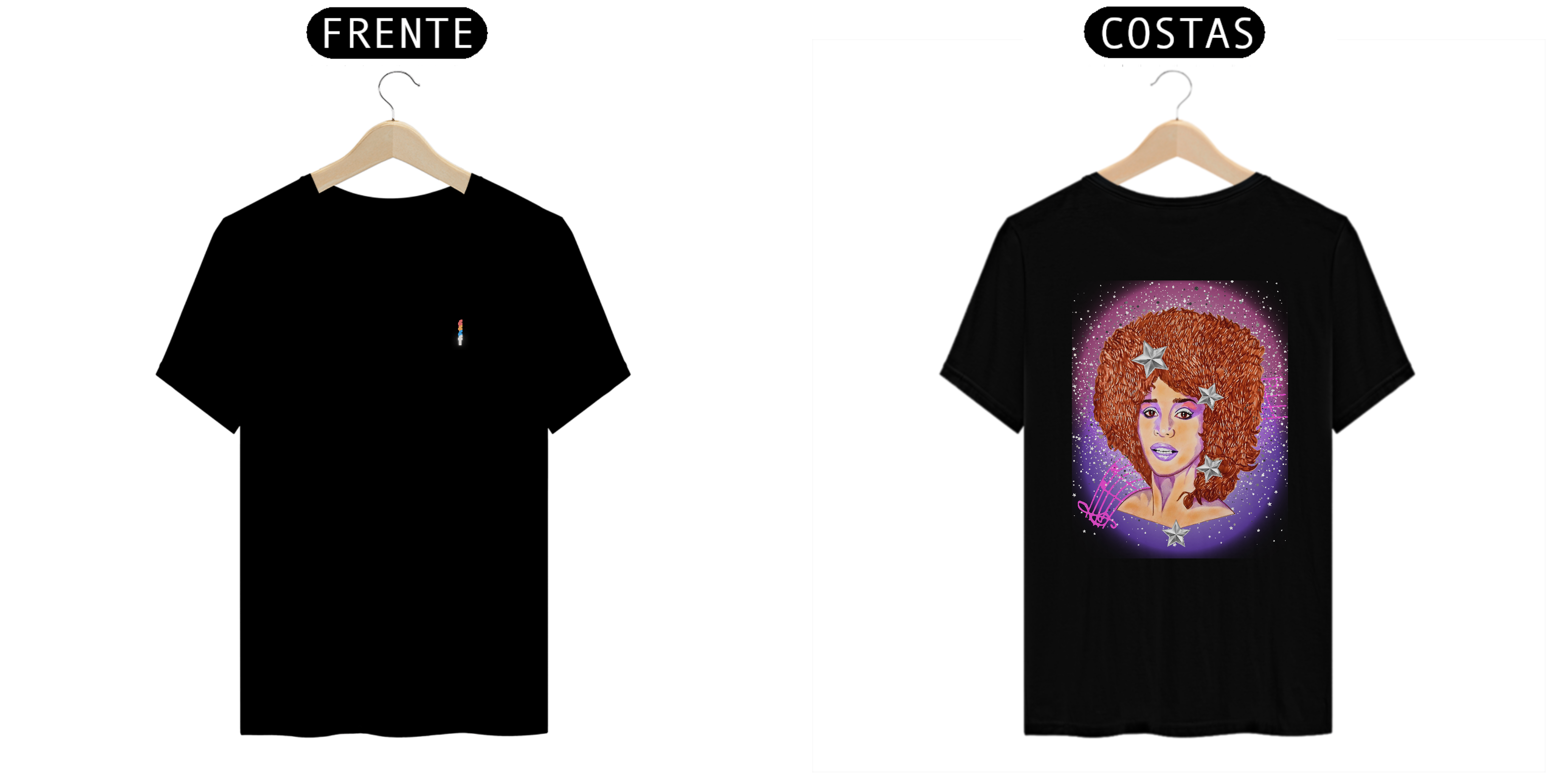 Nome do produto: Camiseta Especial Frente e Costas - Fandom Whitney
