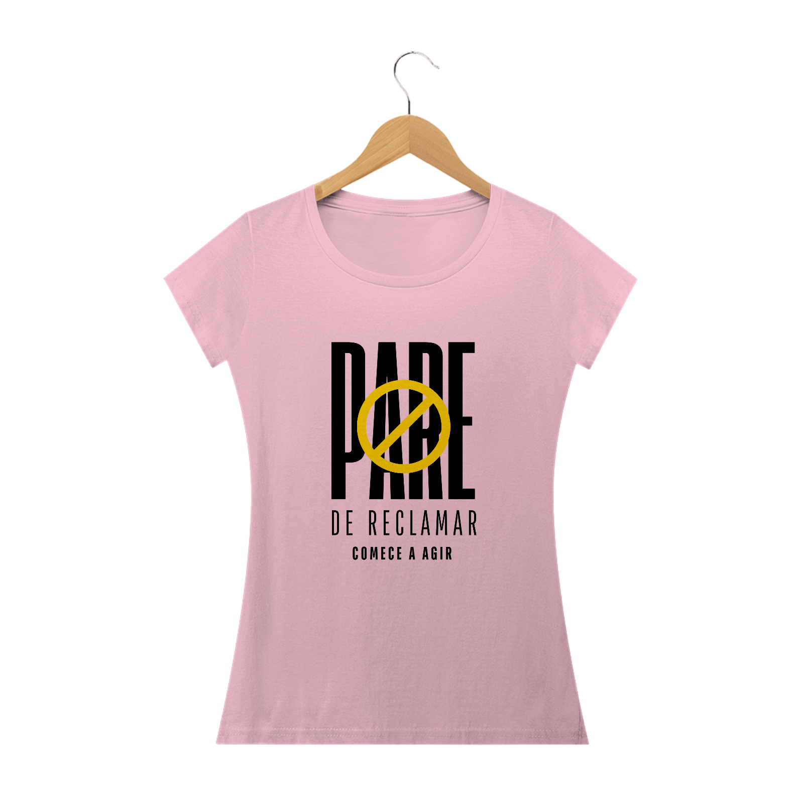 Nome do produto: CAMISA BABY LONG PARE DE RECLAMAR