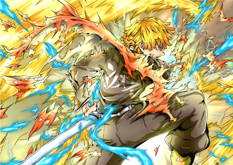 Nome do produto: Poster Zenitsu Agatsuma