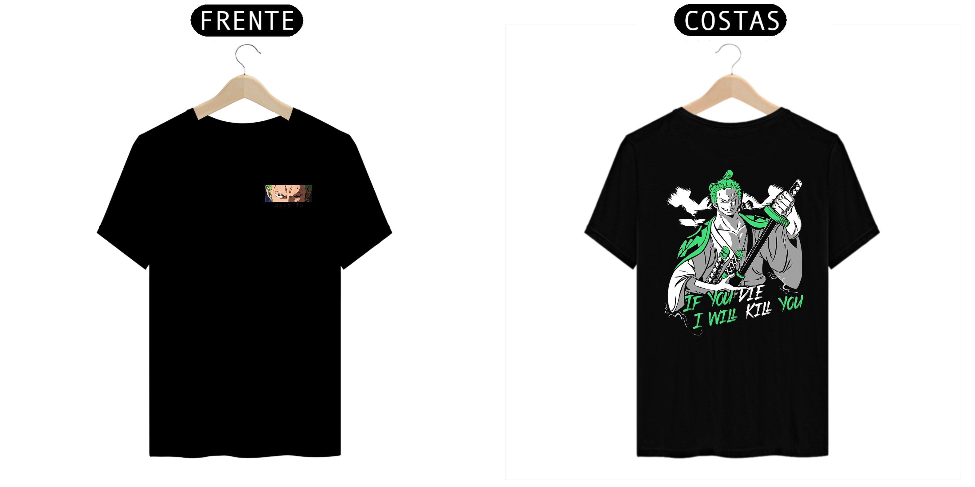 Nome do produto: Camisas Zoro