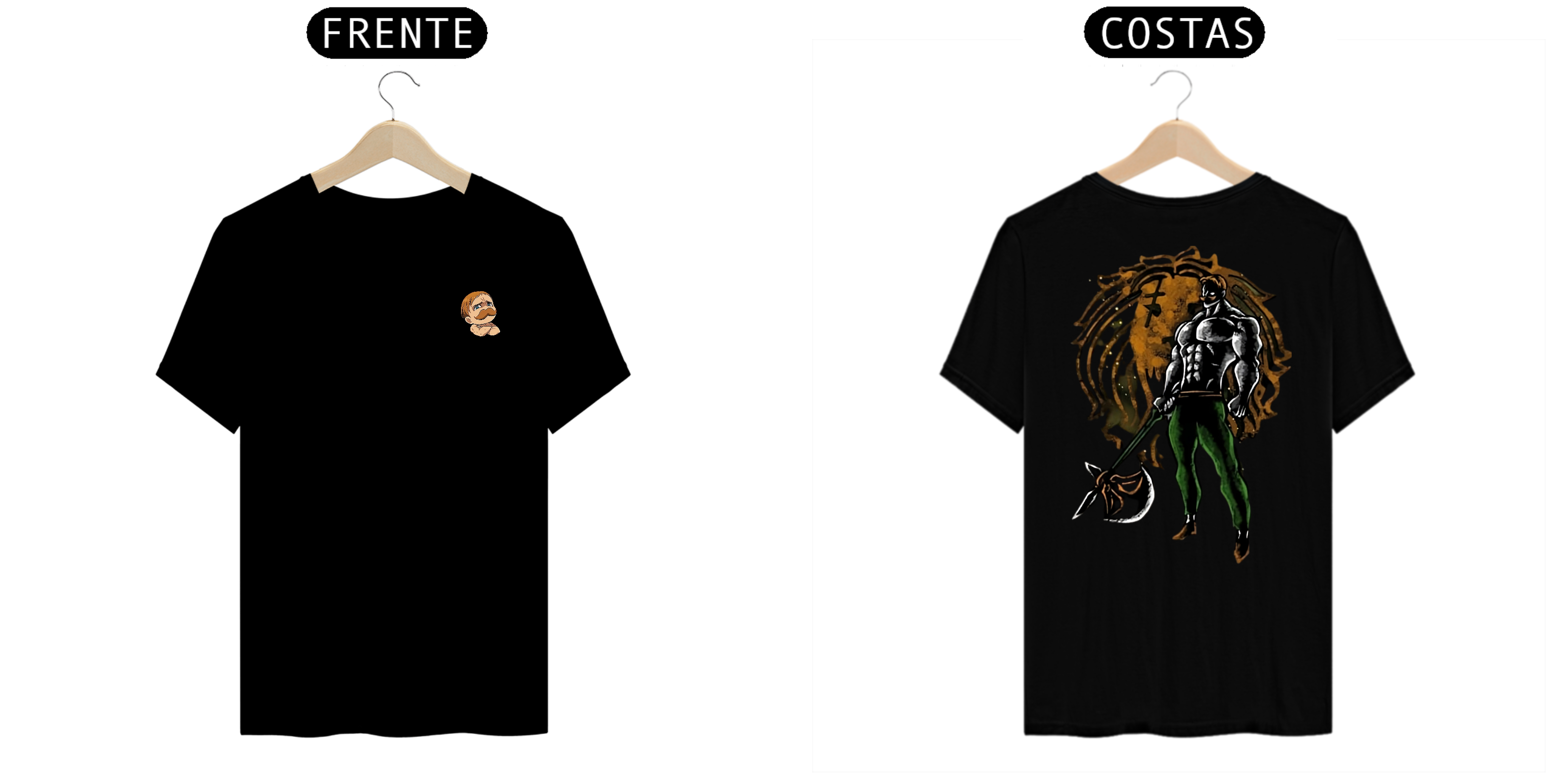 Nome do produto: Camisa Escanor (frente/costas)