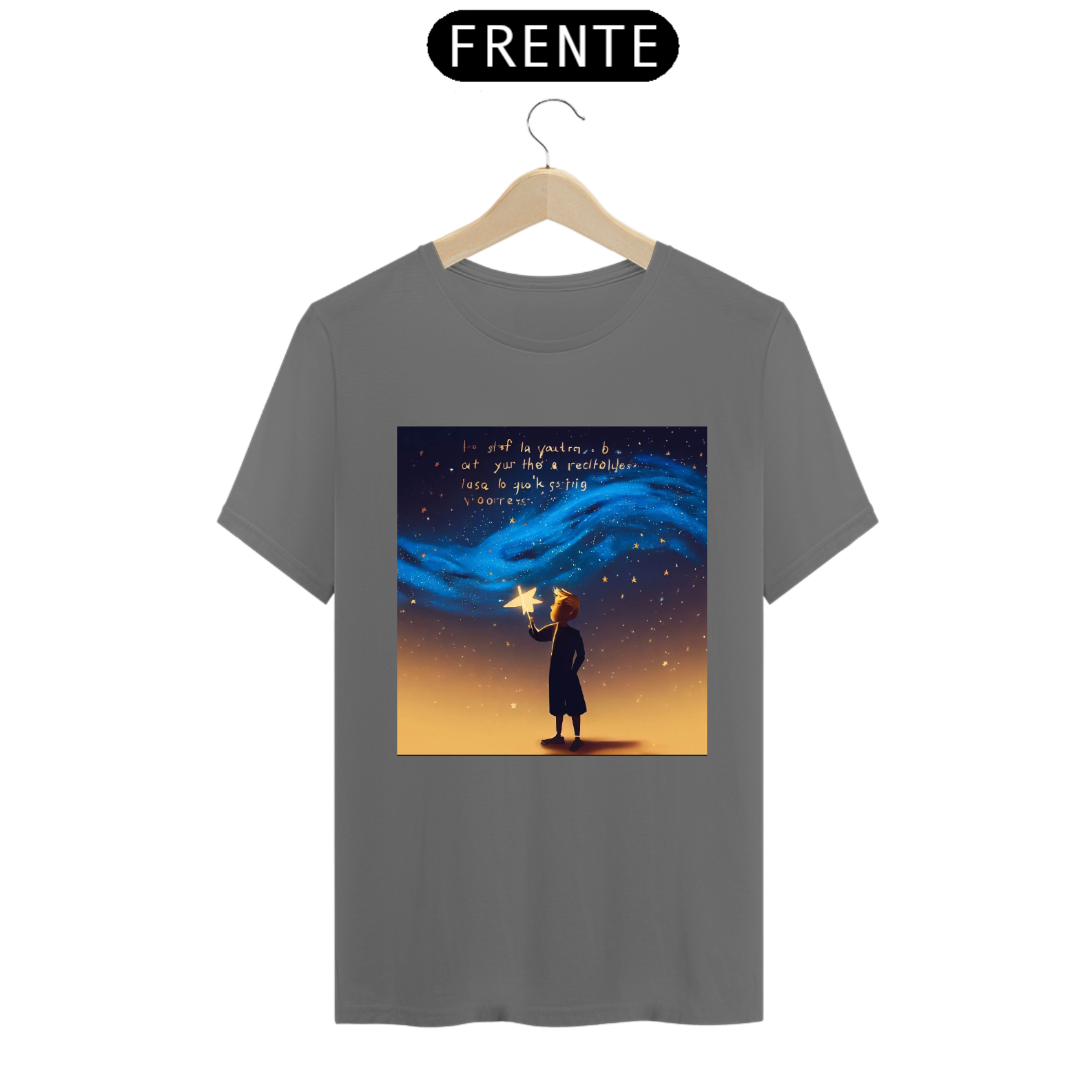 Nome do produto: Camisa pequeno príncipe noite estrelada