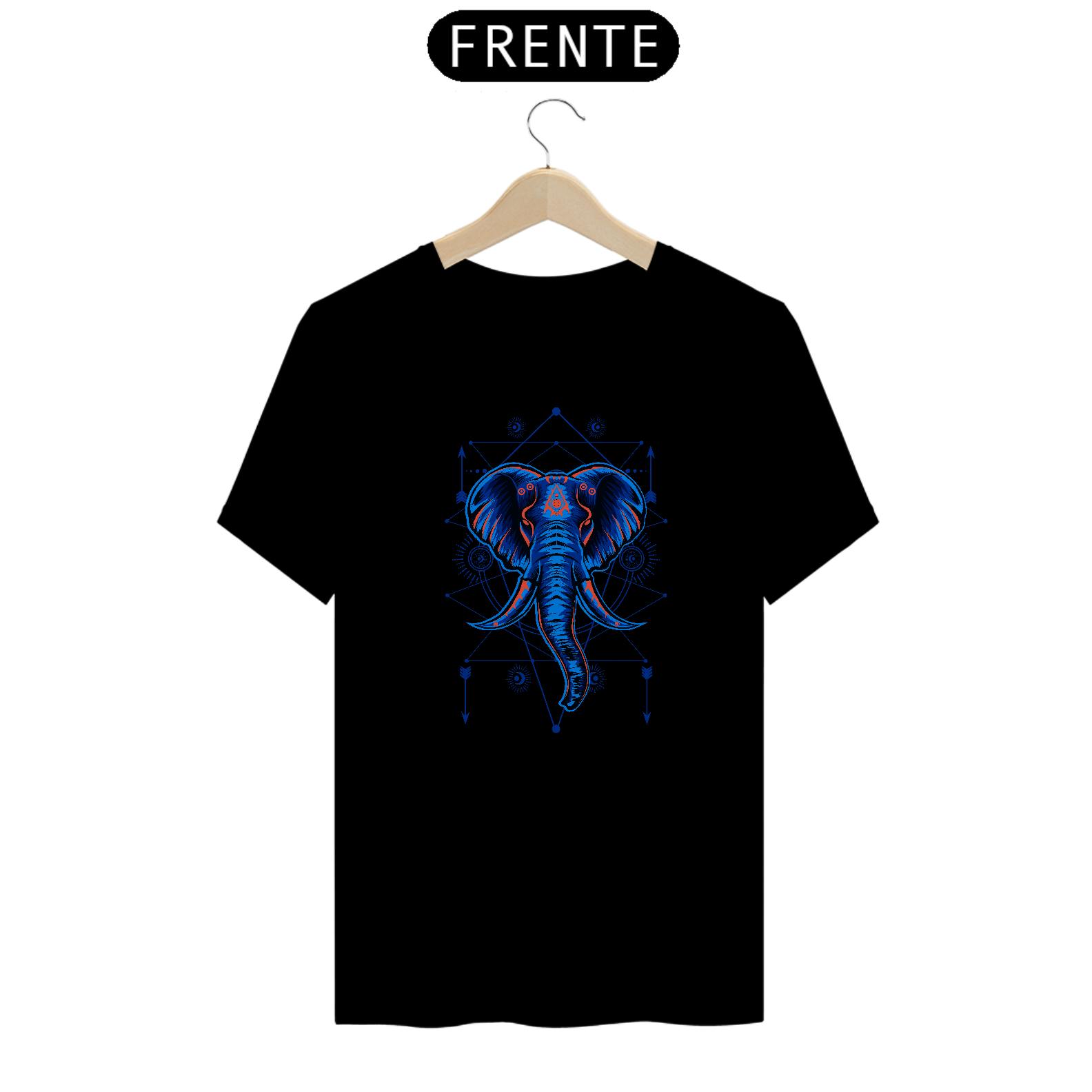 Nome do produto:  Camiseta - Elefante azul