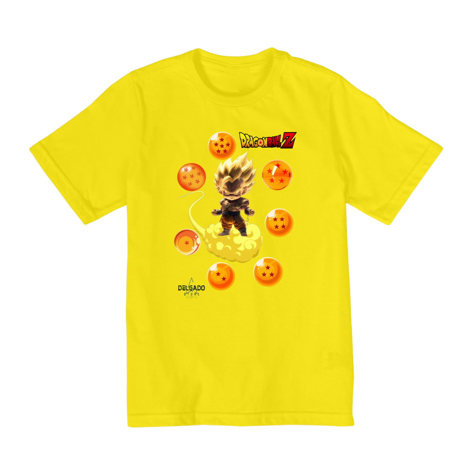 Nome do produto: CAMISA INFANTIL GOKU SAYAJIN (2 A 8)