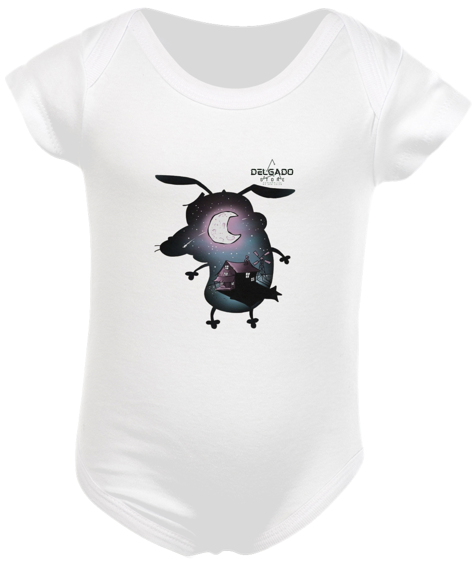 Nome do produto: CAMISA PERSONALIZADA CORAGEM O CÃO COVARDE NIGHT STORE (2 A 8)