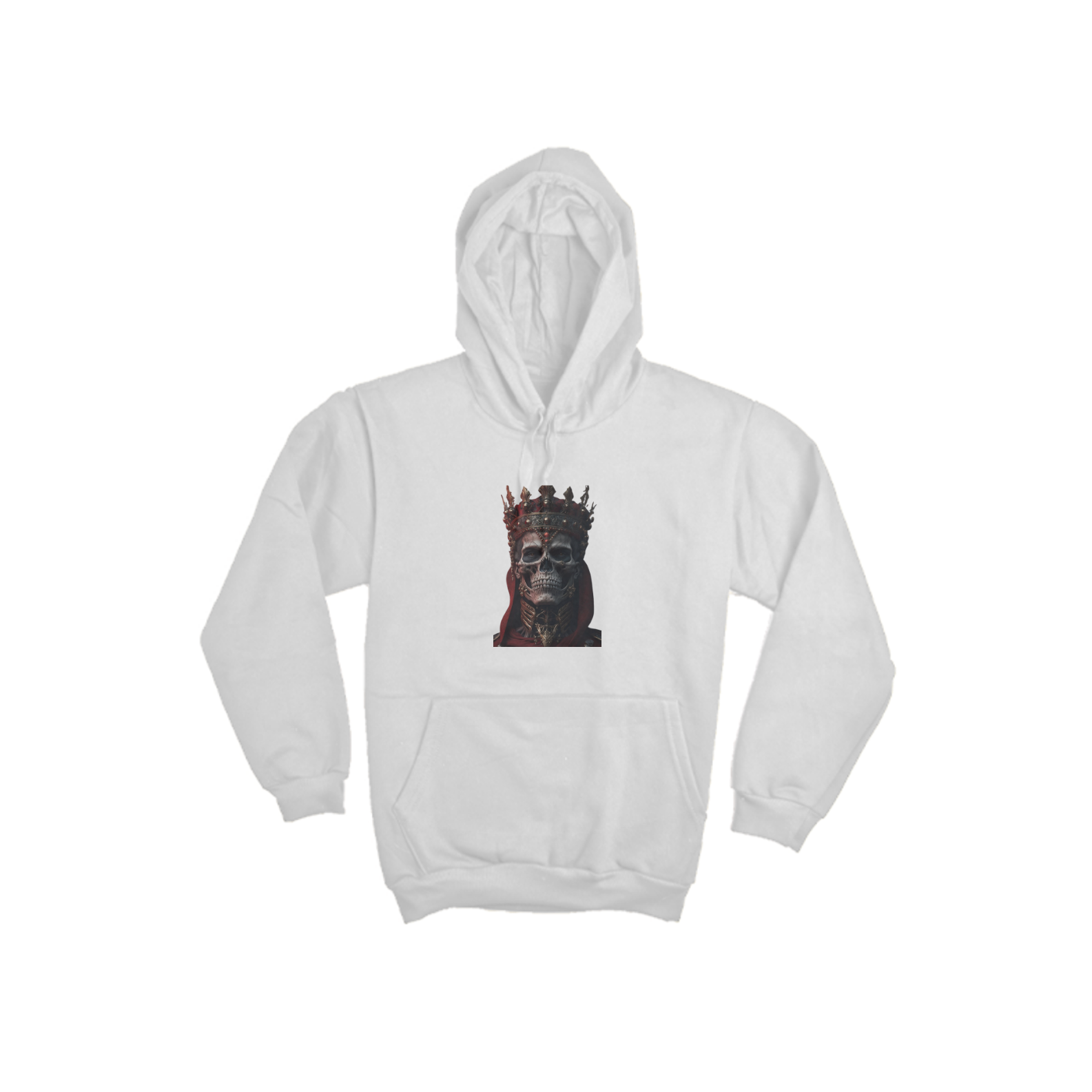 Nome do produto:  Moletom Canguru de Caveira Rei