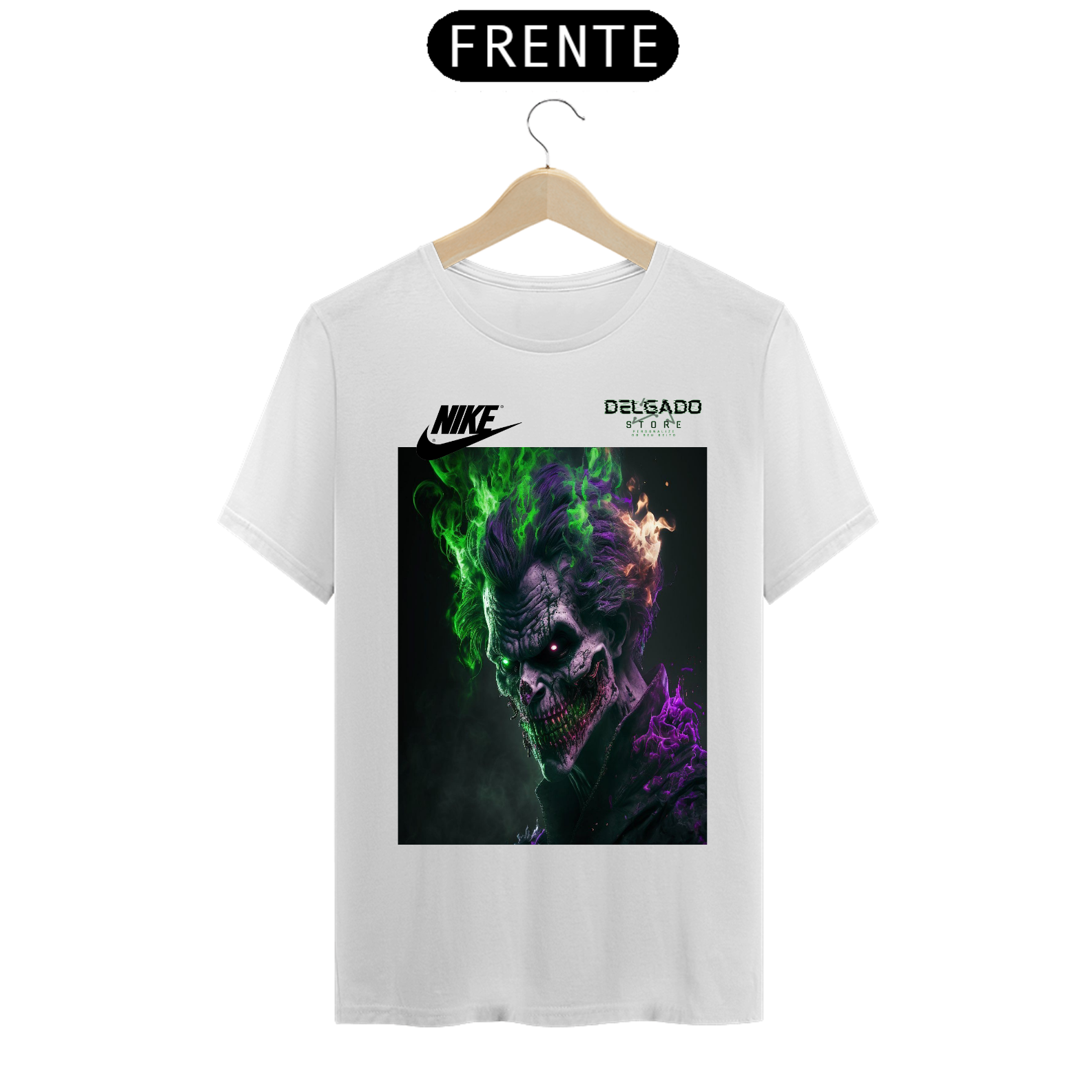 Nome do produto: CAMISA MASCULINA CORINGA SINISTRO