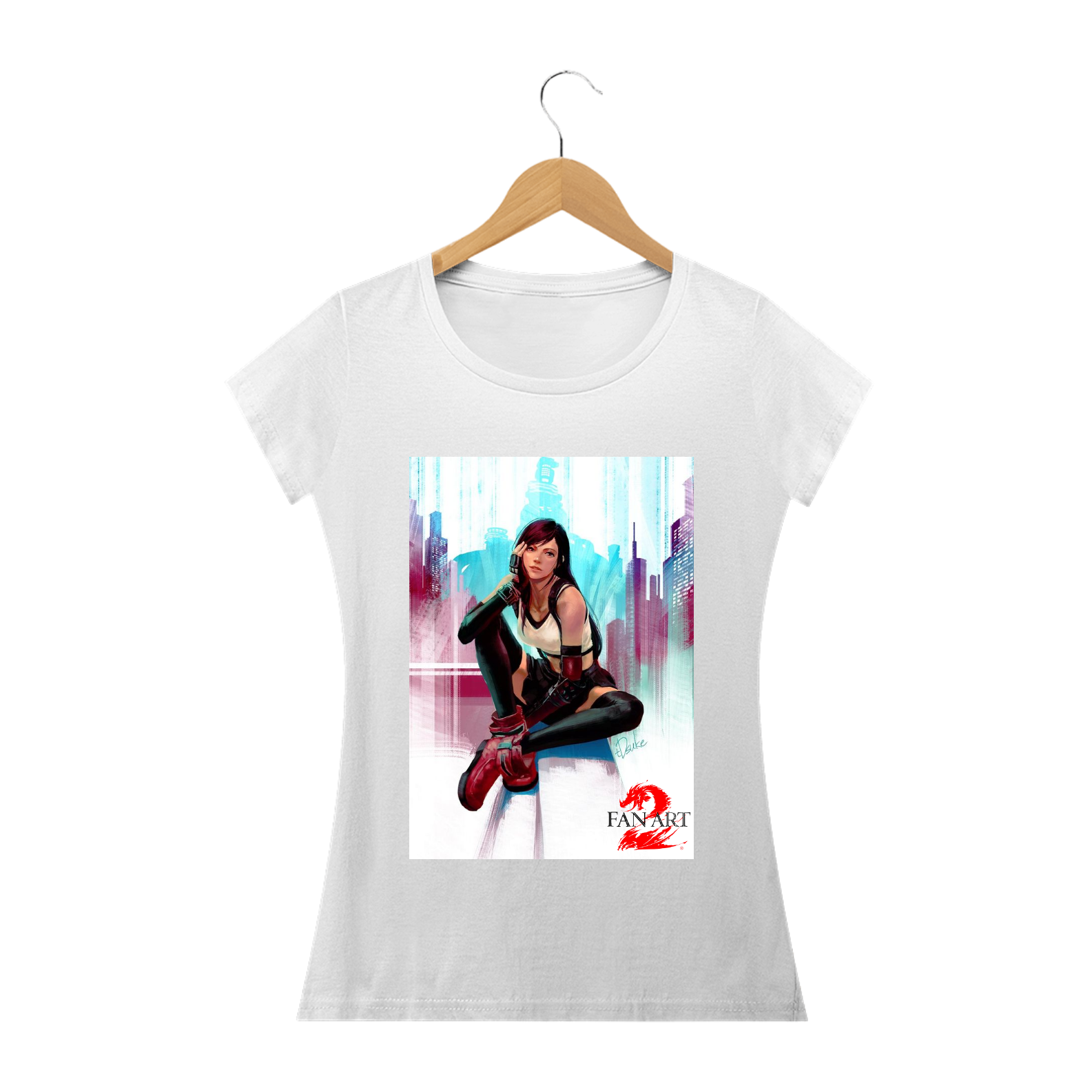 Nome do produto: CAMISA FEMININA FAN ART 