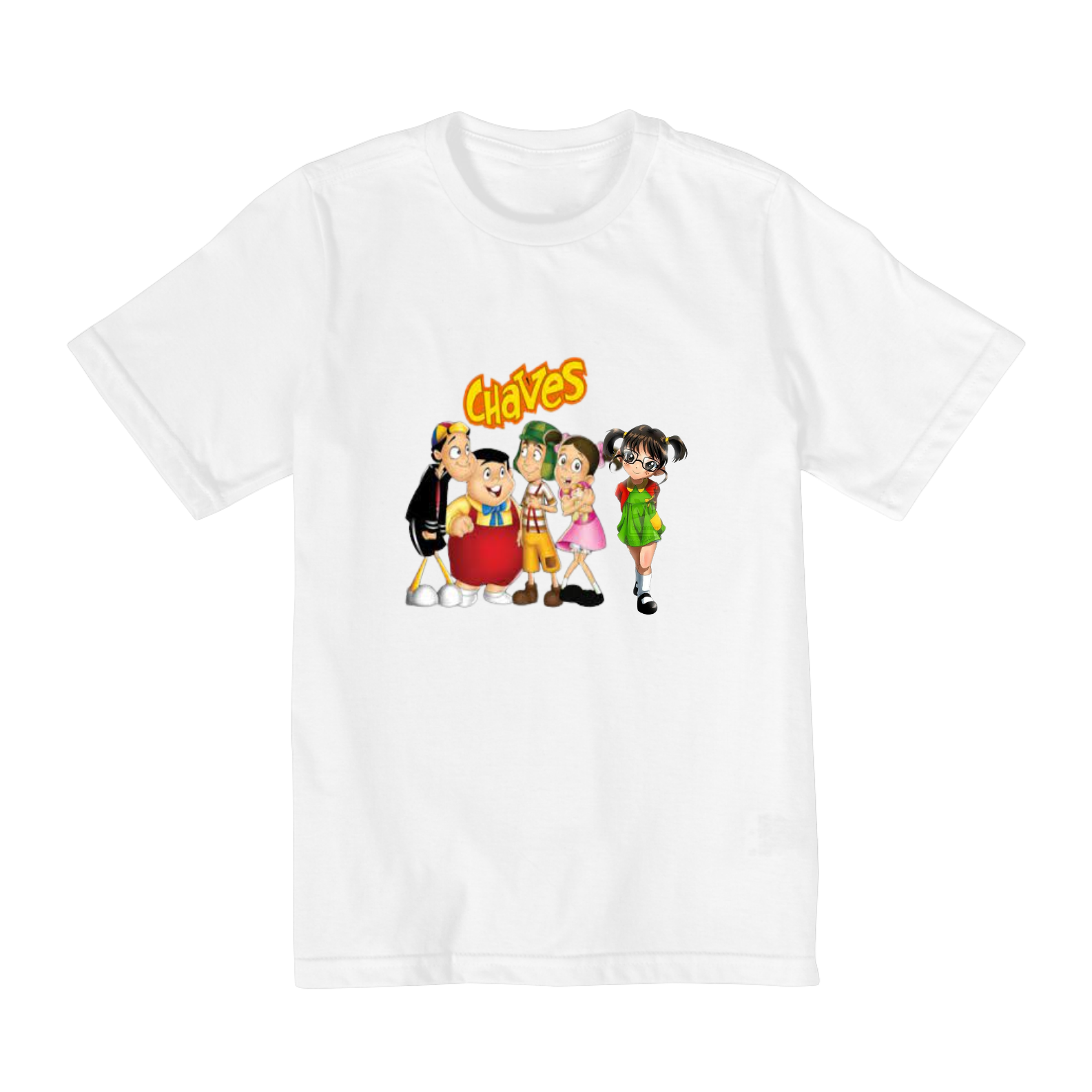 Nome do produto: CAMISA INFANTIL A TURMA DO CHAVES (10 A 14)