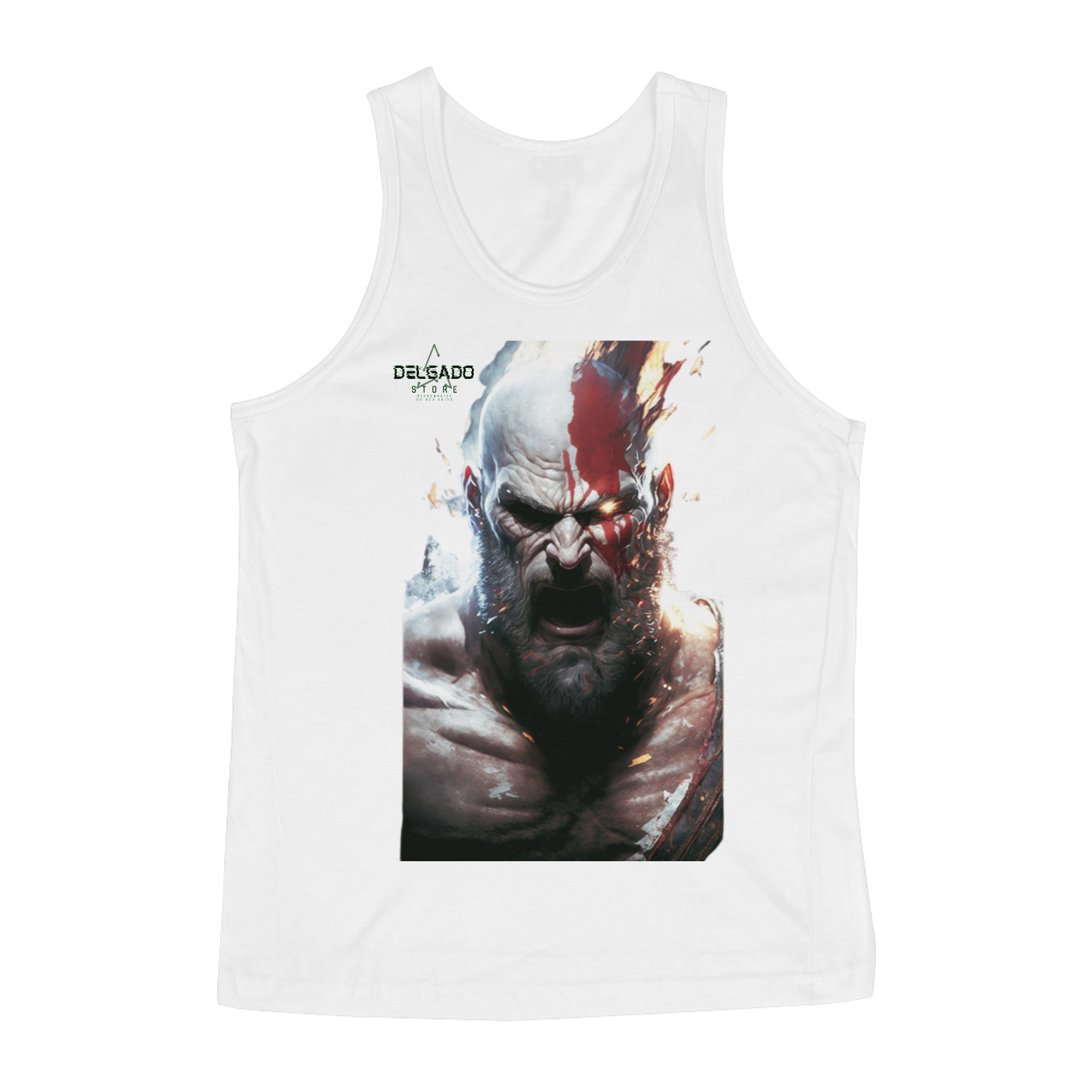 Nome do produto: REGATA MASCULINA KRATOS SINISTRO