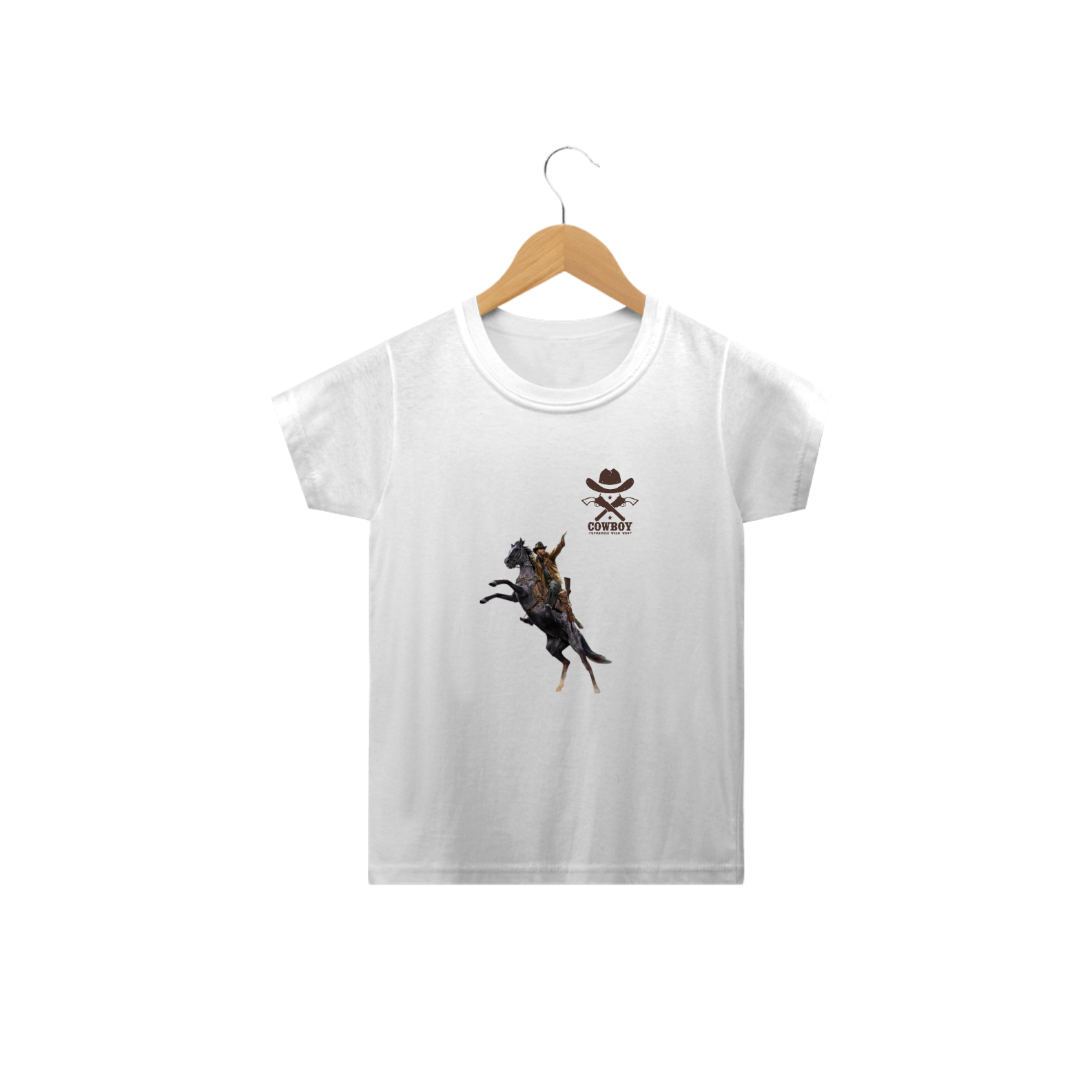 Nome do produto: CAMISA INFANTIL COWBOY DO FAROEST (2 A 8)