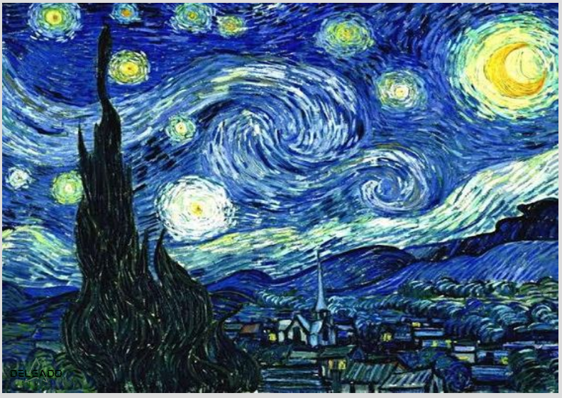 Nome do produto: POSTER A NOITE ESTRELADA 