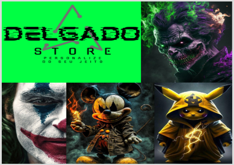 Nome do produto: POSTER PERSONALIZADO DELGADO STORE ALFA