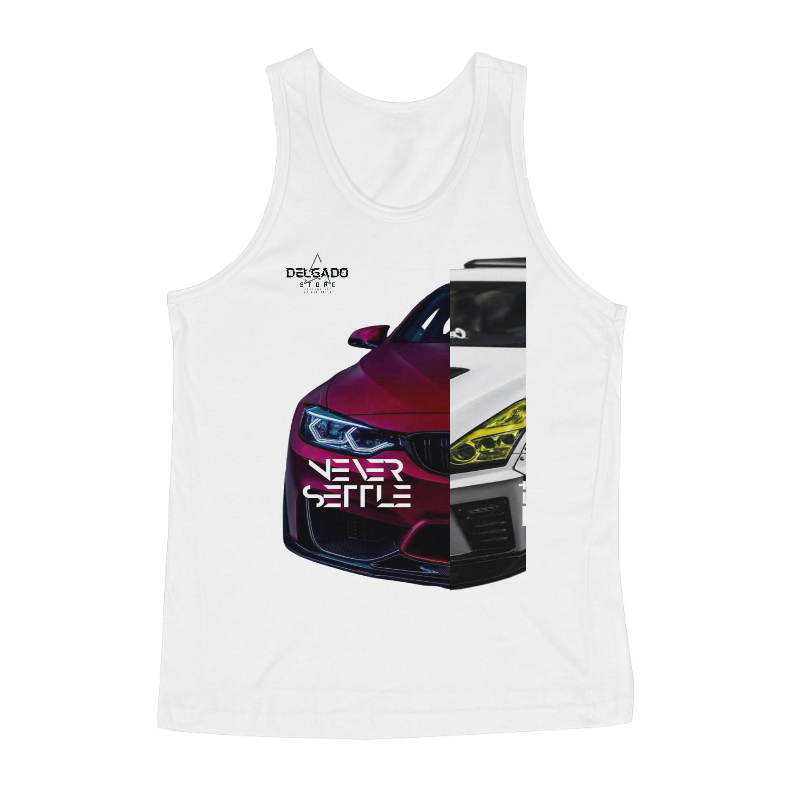 Nome do produto: REGATA PERSONALIZADA NEVER CAR E DELGADO STORE 