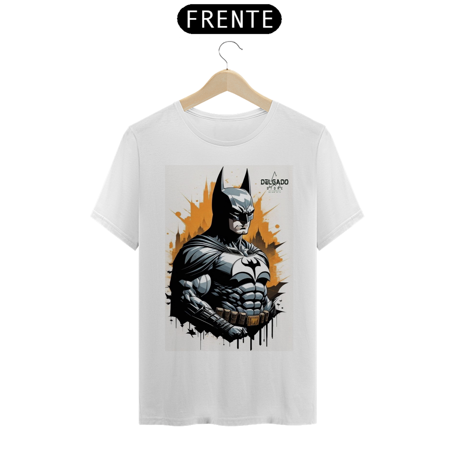 Nome do produto: CAMISA PERSONALIZADA BATMAN E DELGADO STORE 