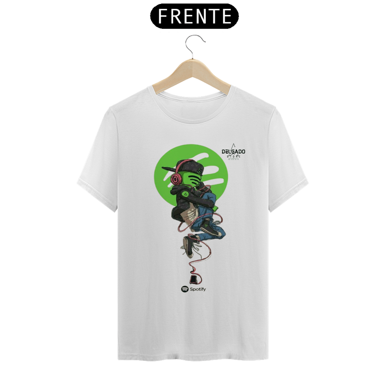 Nome do produto: CAMISA PERSONALIZADA SPOTIFY E DELGADO STORE 