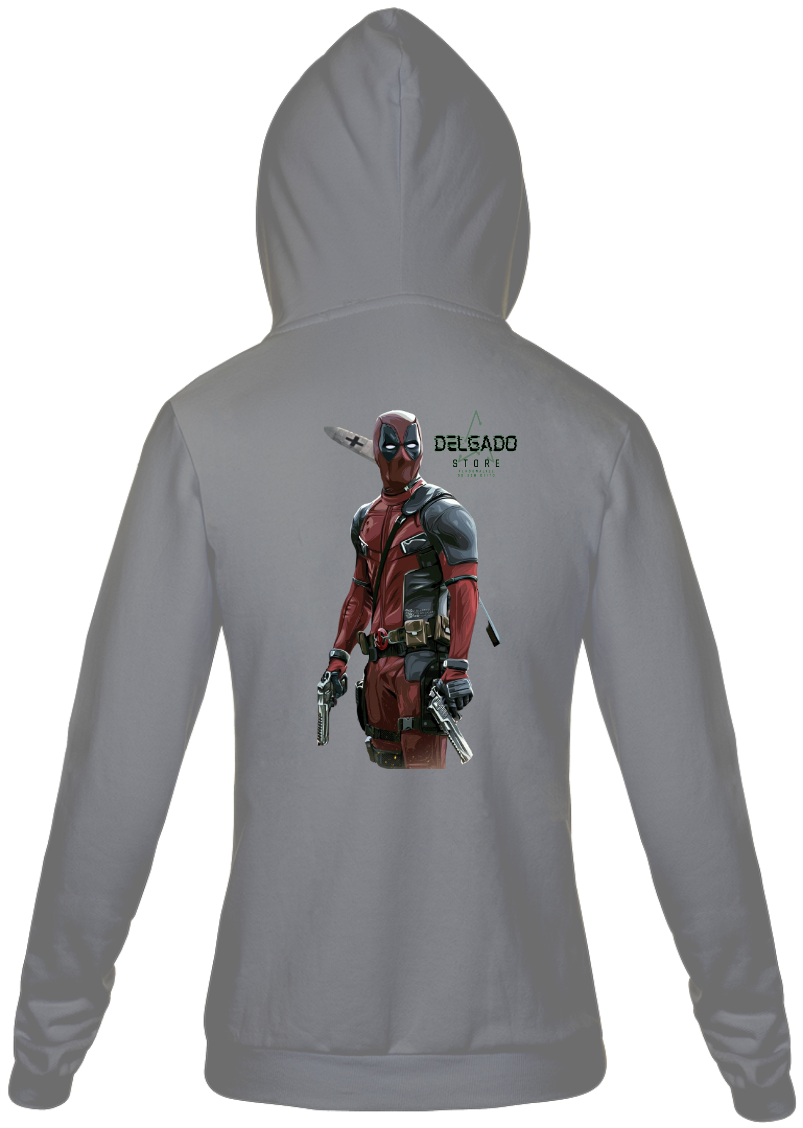 Nome do produto: MOLETOM UNISSEX DEADPOOL