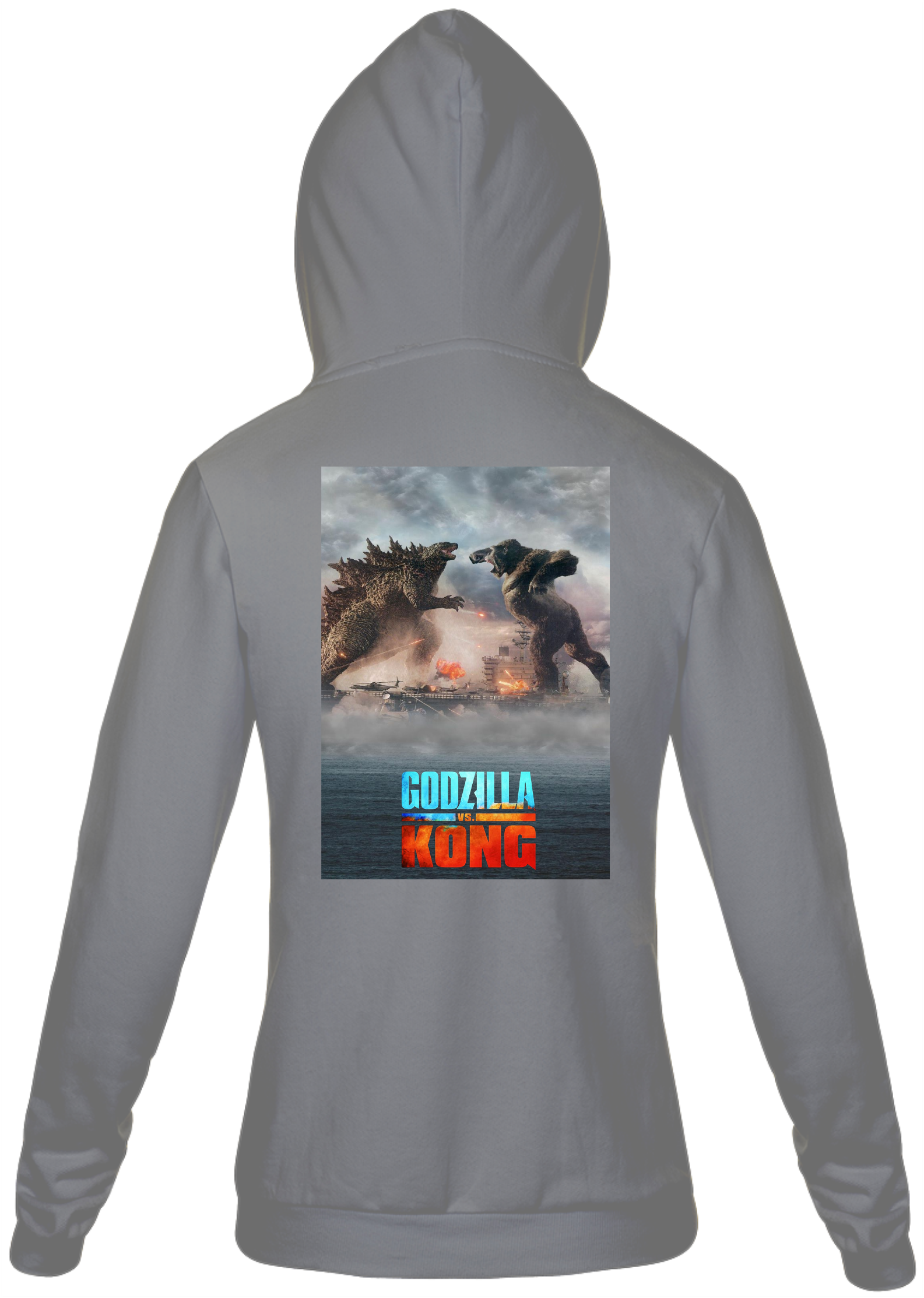 Nome do produto: MOLETOM UNISSEX GODZILLA VS KONG 