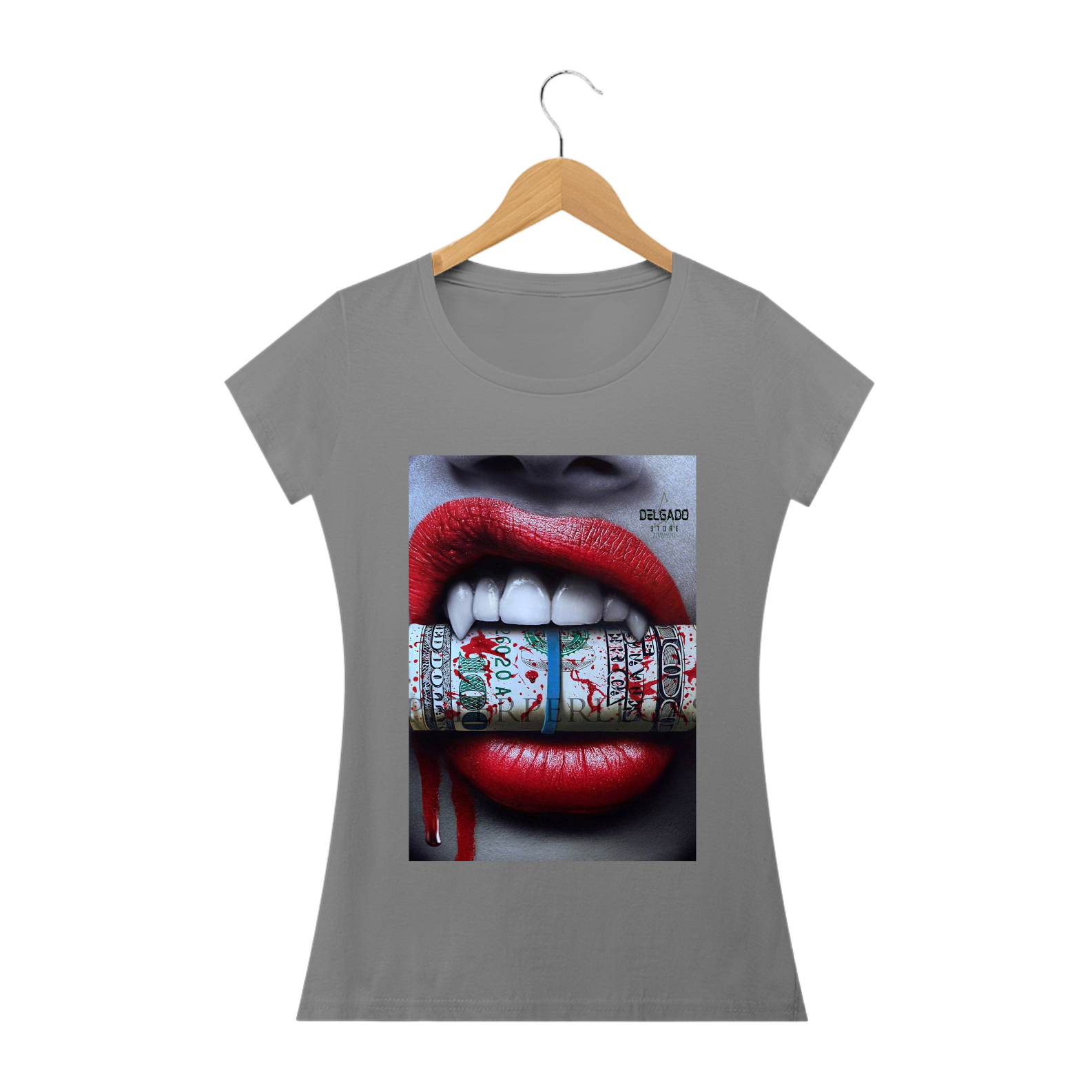 Nome do produto: CAMISA PERSONALIZADA BOCA VAMPIRA STORE 
