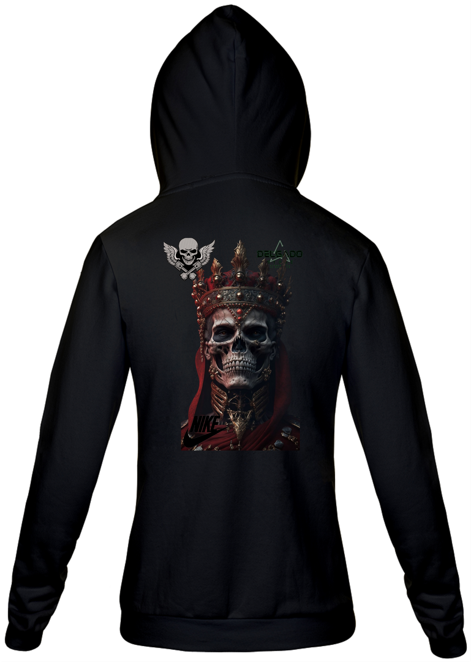 Nome do produto: MOLETOM UNISSEX REI CAVEIRA