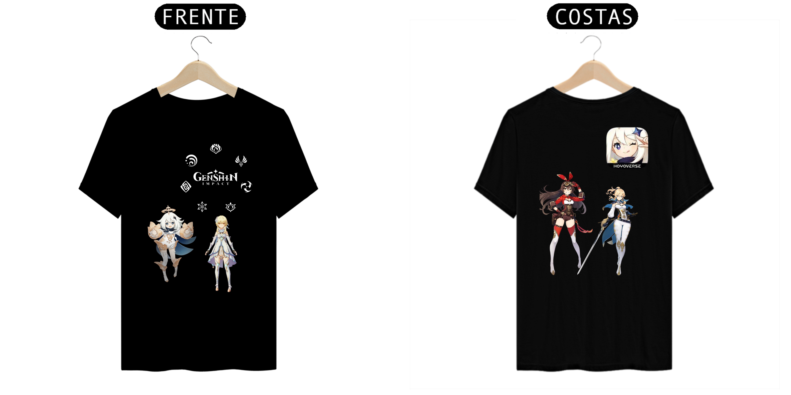 Nome do produto: CAMISA FEMININA GENSHIN IMPACT