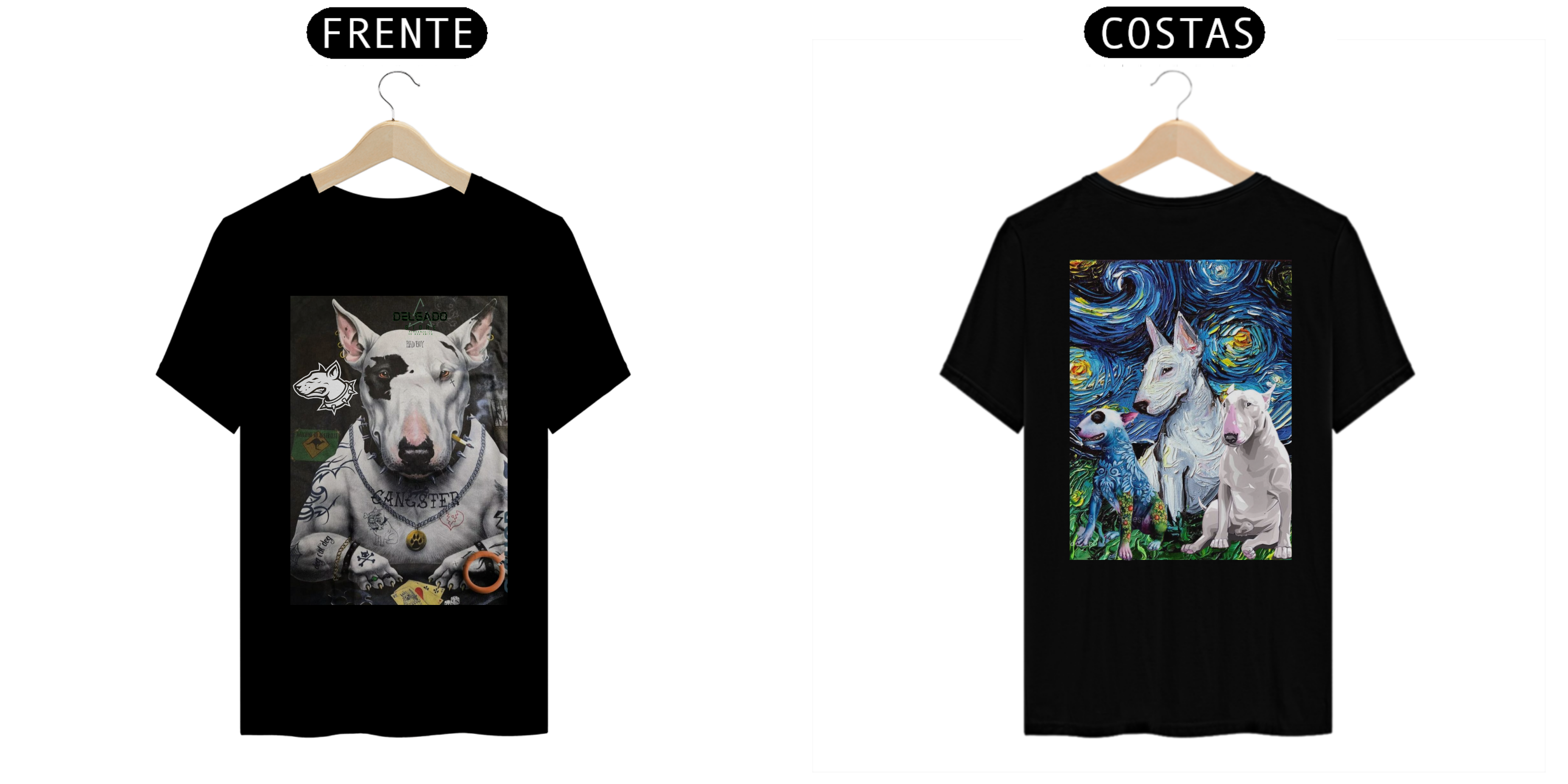 Nome do produto: CAMISA MASCULINA DOG SINISTRO