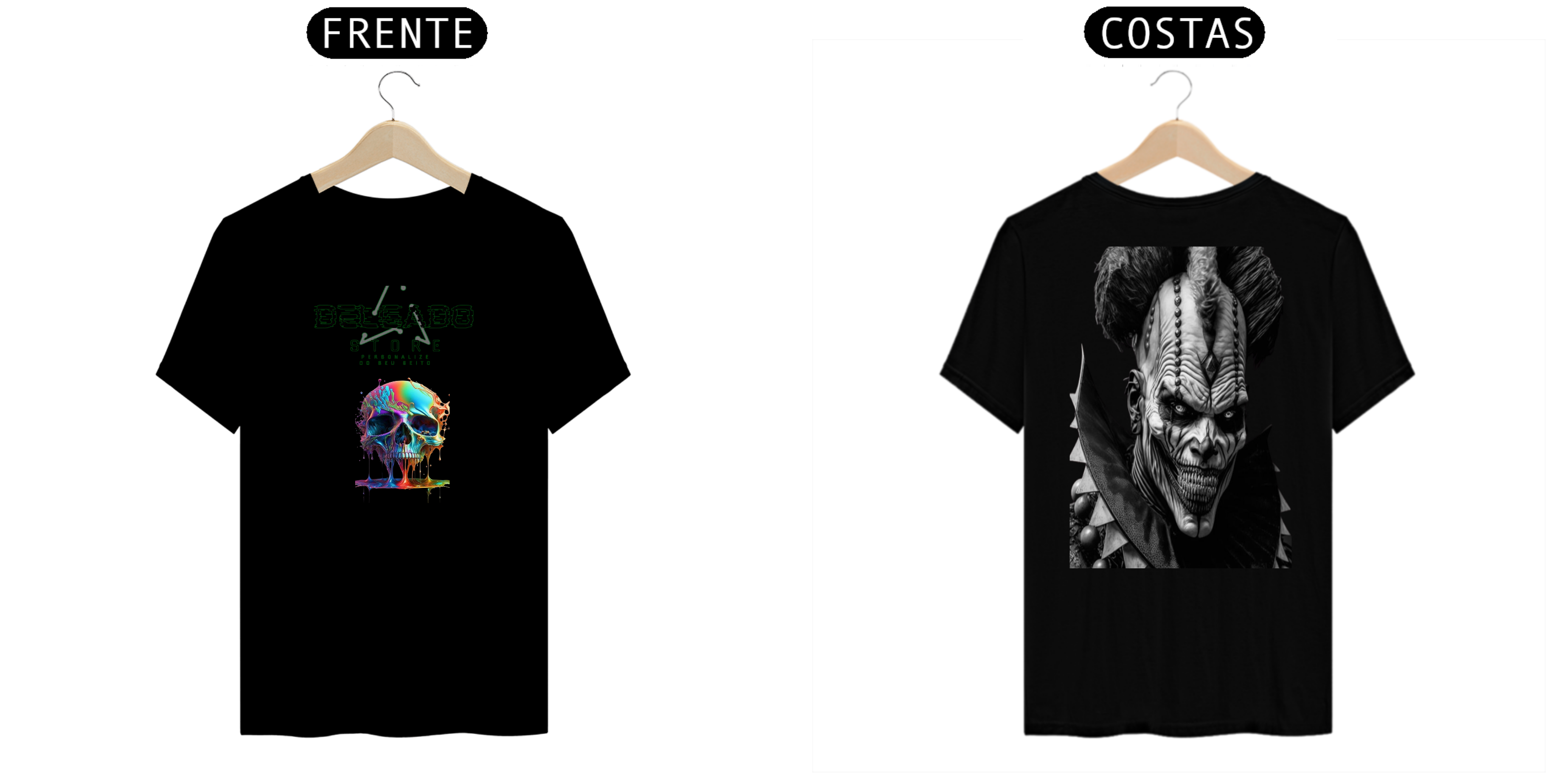 Nome do produto: CAMISA PERSONALIT PALHAÇO INFERNAL