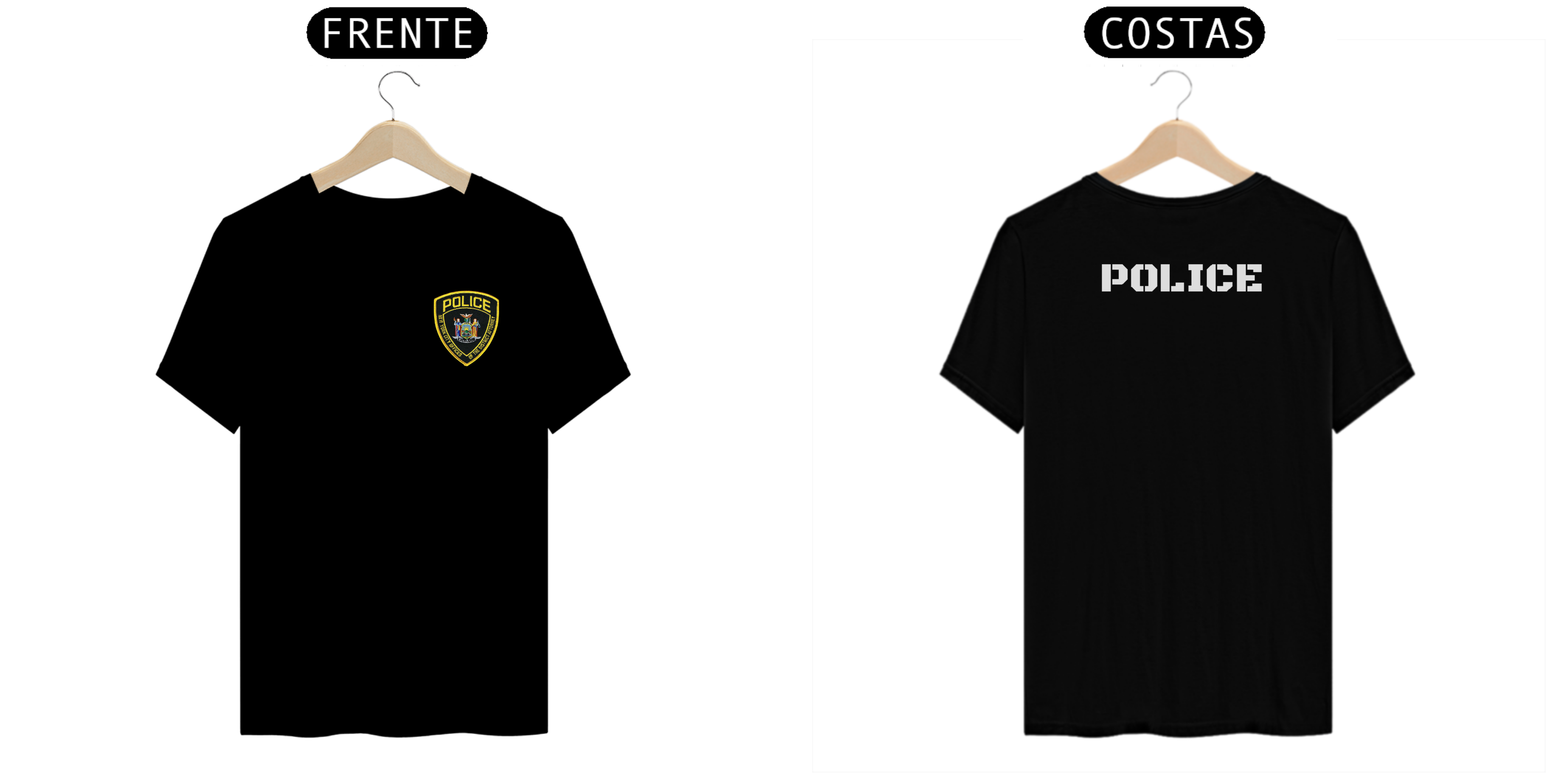 Nome do produto: CAMISA MASCULINA POLICIA DE NOVA YORK