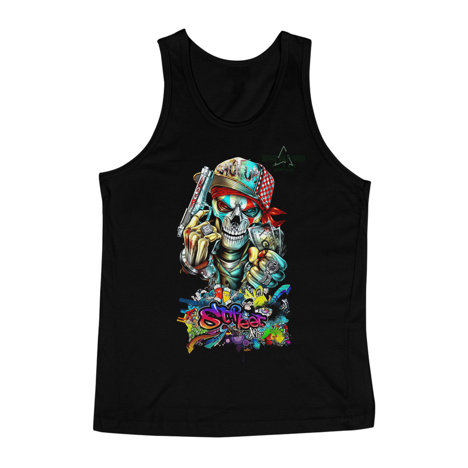 Nome do produto: REGATA MASCULINA  ARTE DE RUA