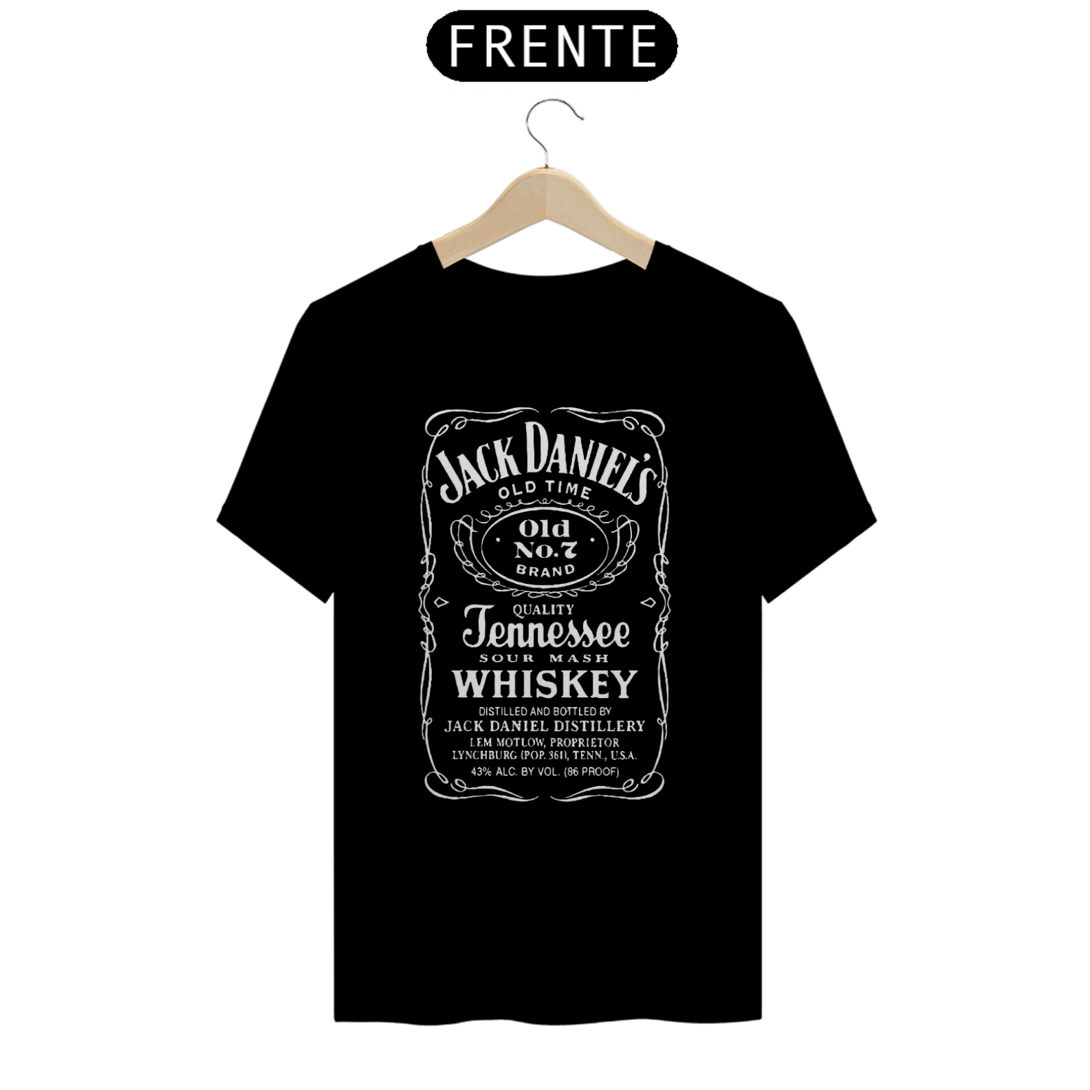 Nome do produto: CAMISA MASCULINA JACK DANIELS 