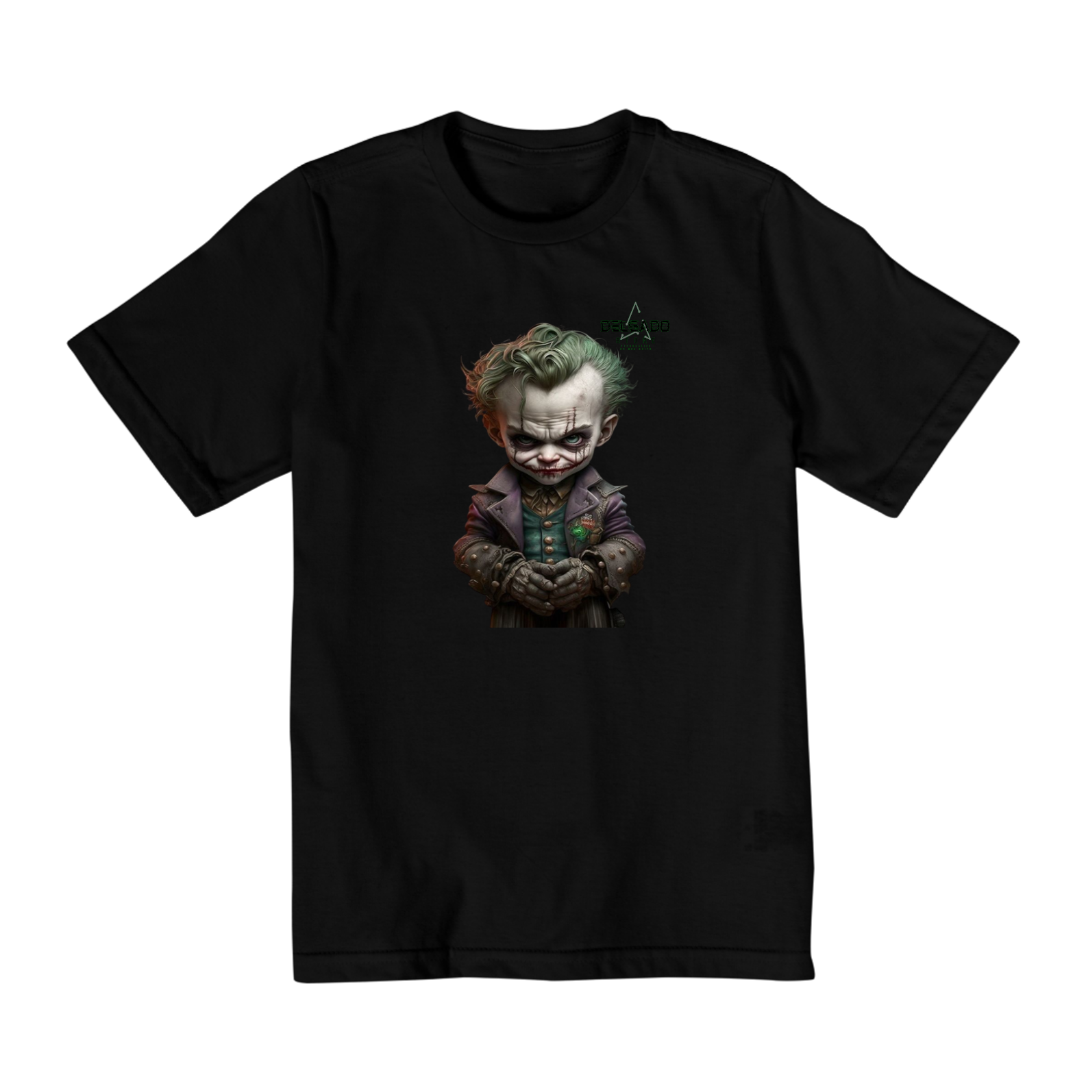 Nome do produto: CAMISA INFANTIL CORINGA SINISTRO (2 A 8)