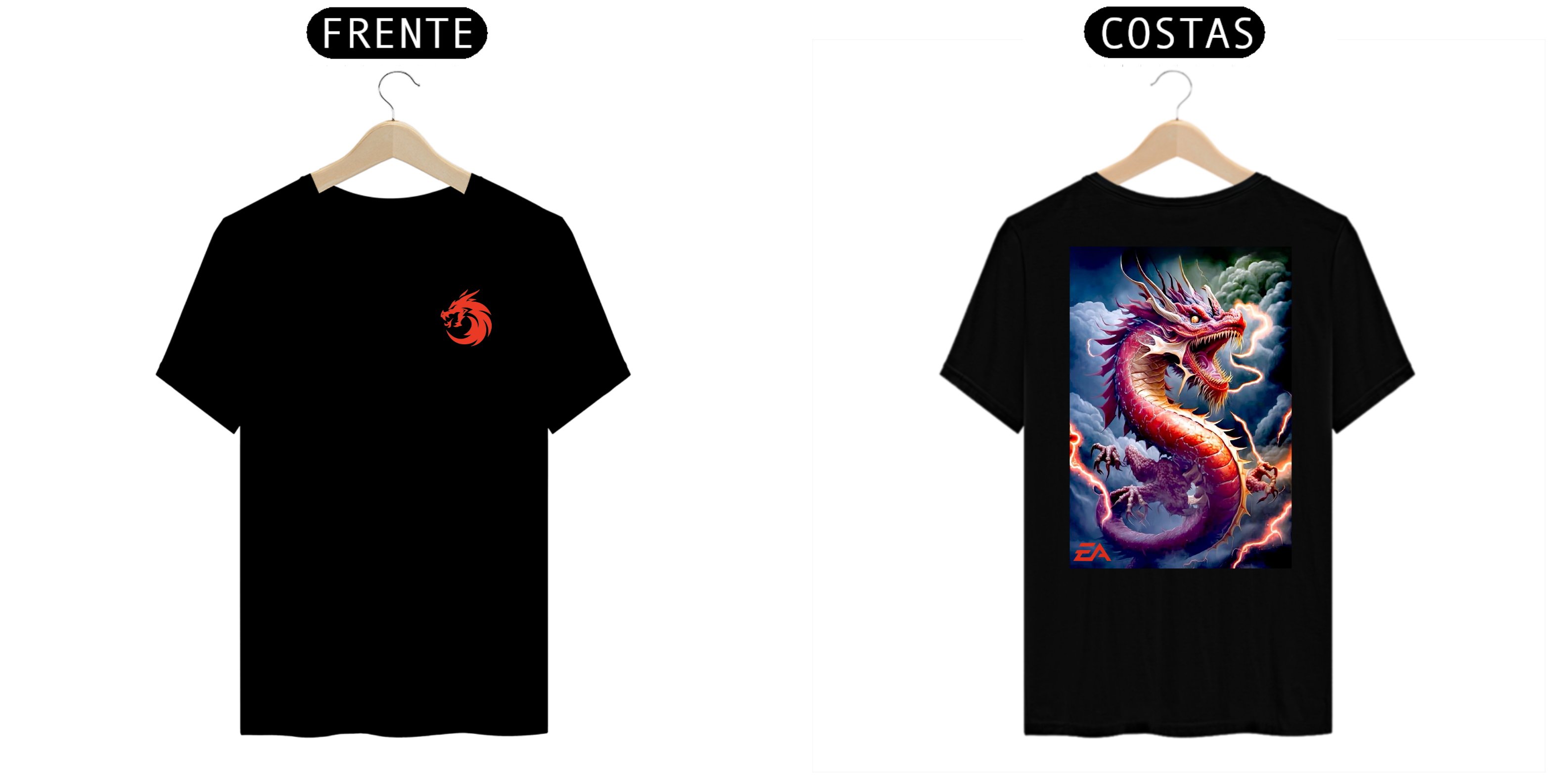 Nome do produto: CAMISA MASCULINA DRAGÃO EA 