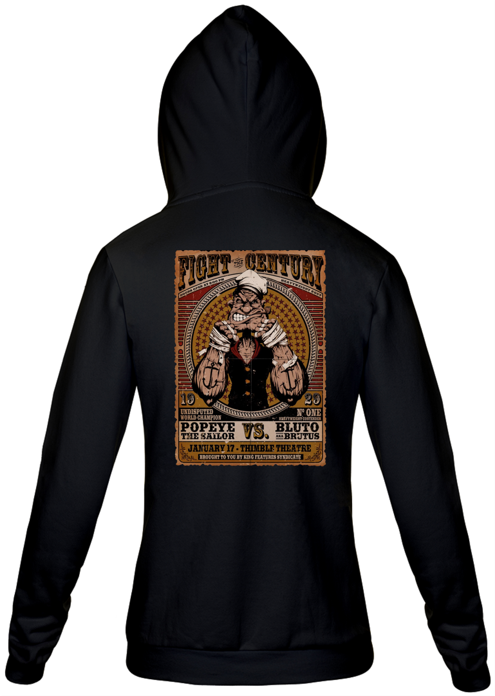 Nome do produto: MOLETOM UNISSEX POPEYE SINISTRO 