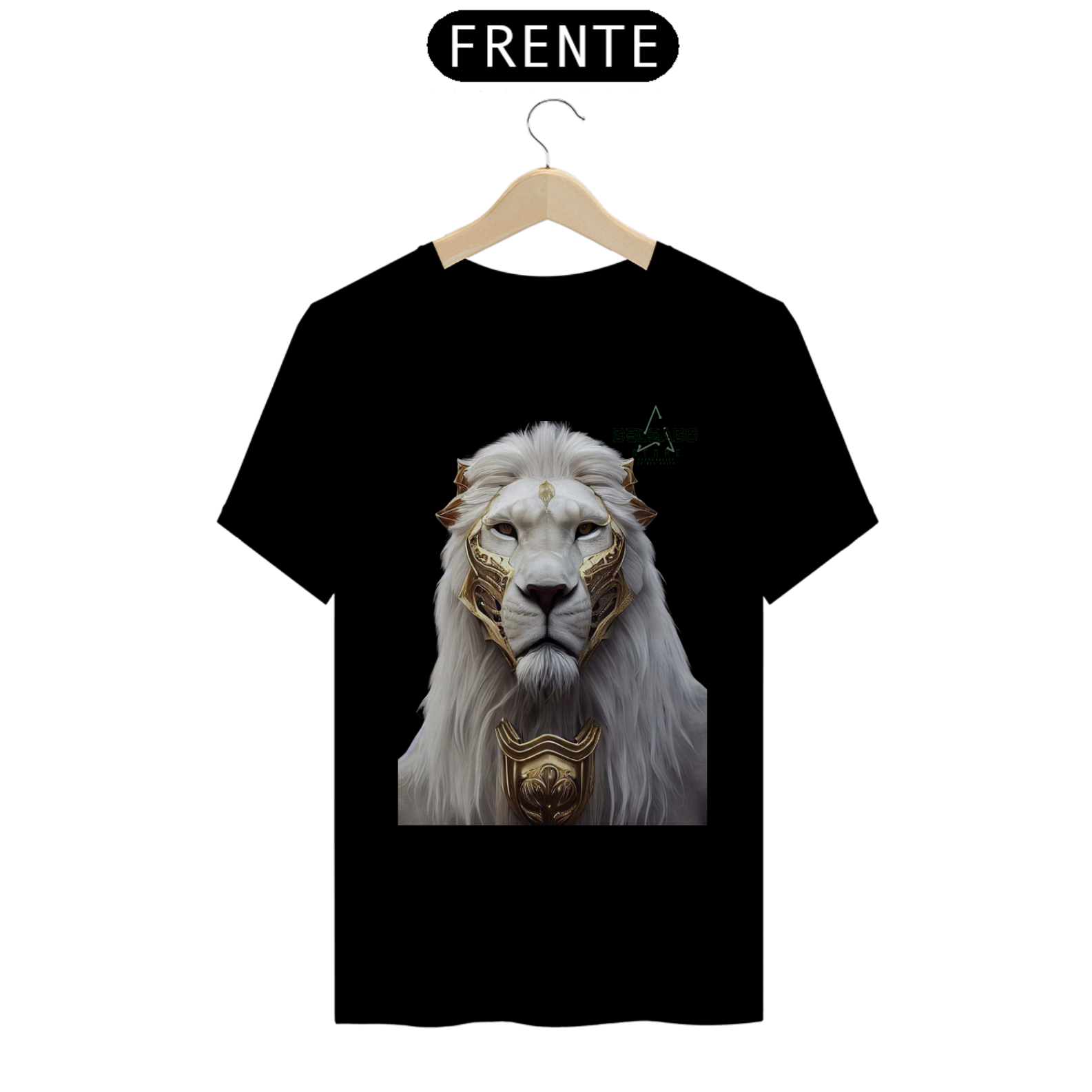 Nome do produto: CAMISA PERSONALIZADA LEÃO BRANCO 