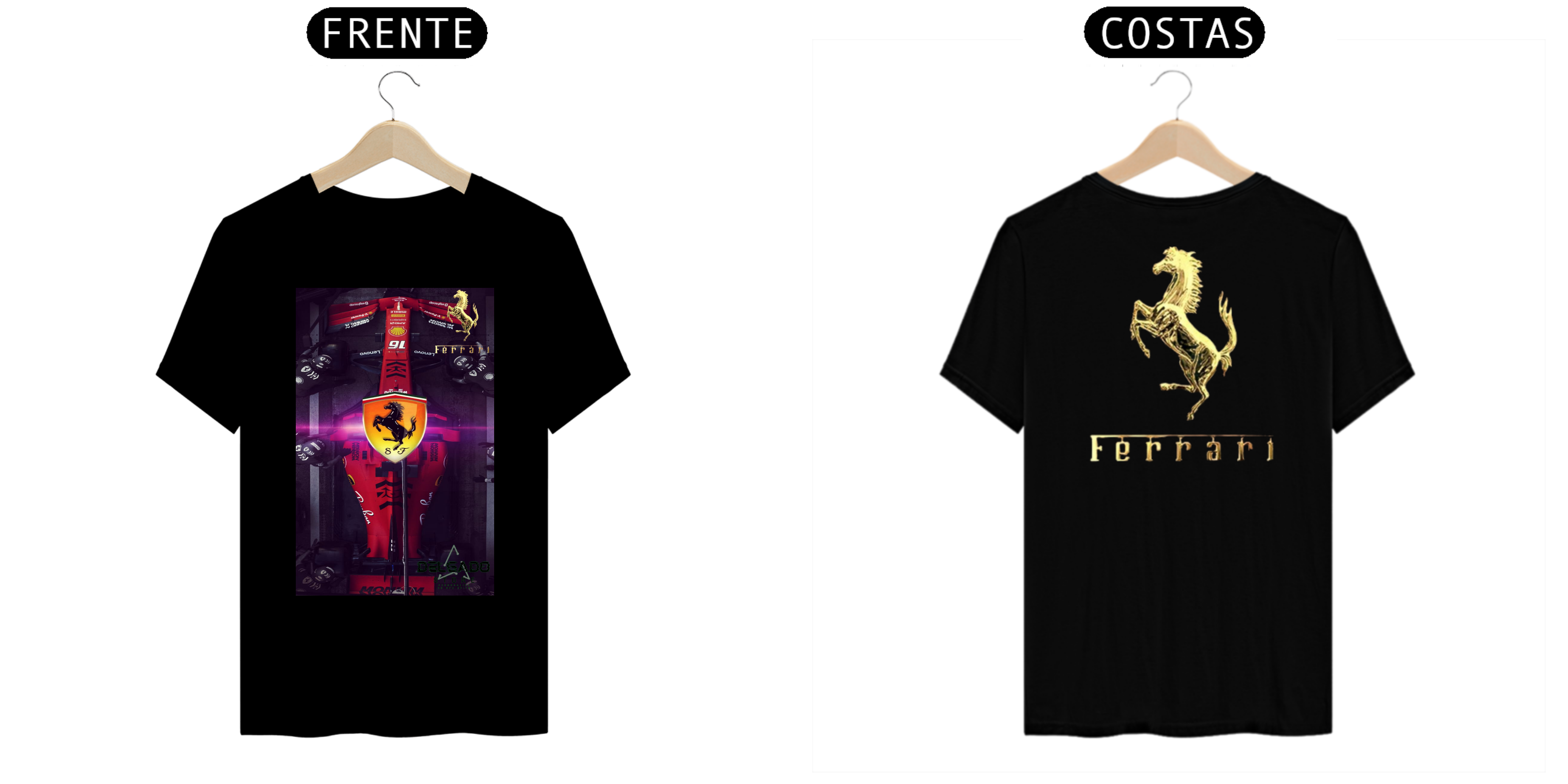 Nome do produto: CAMISA MASCULINA FERRARI ALFA 