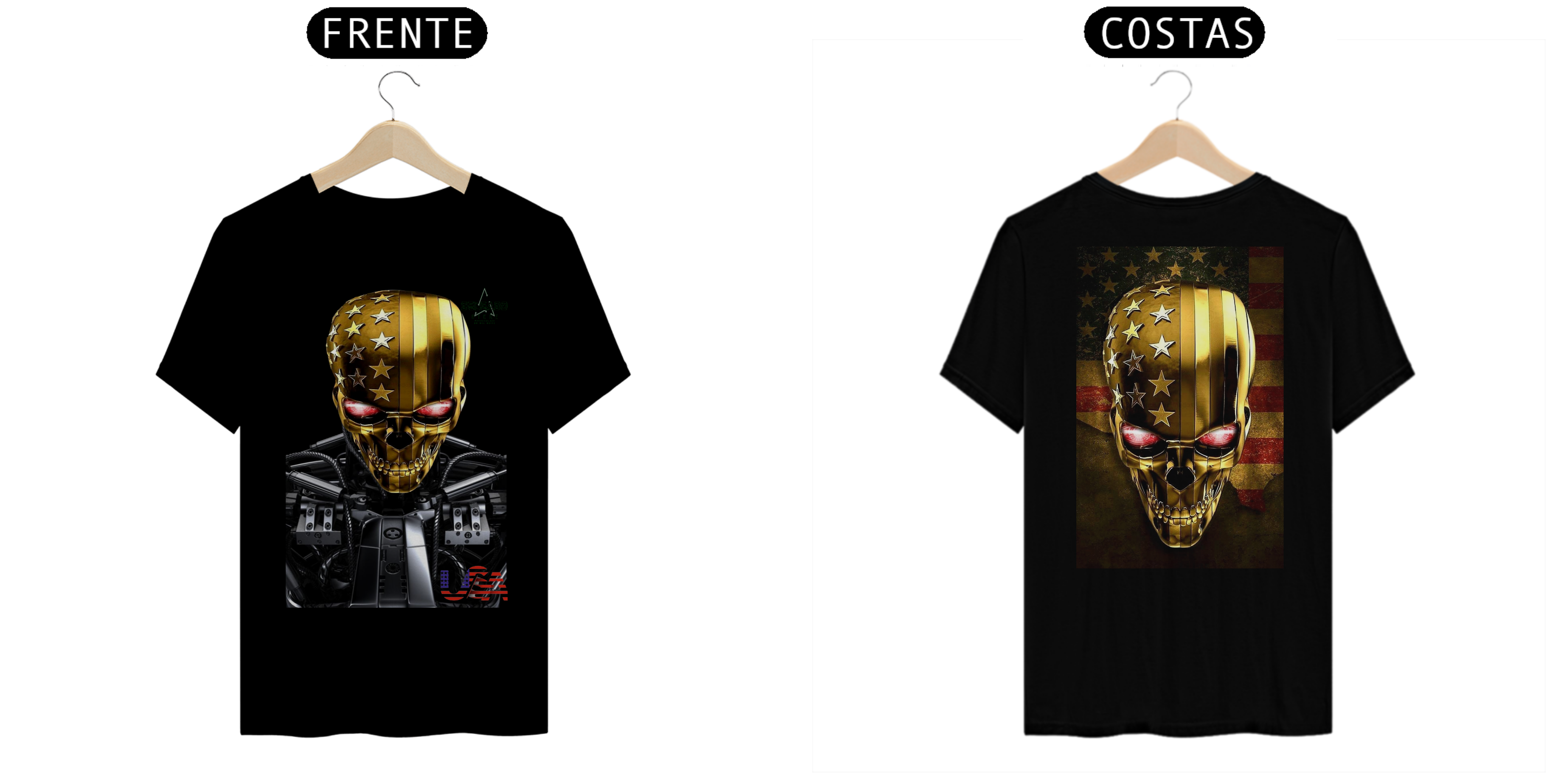 Nome do produto: CAMISA MASCULINA O EXTERMINADOR GOLD USA