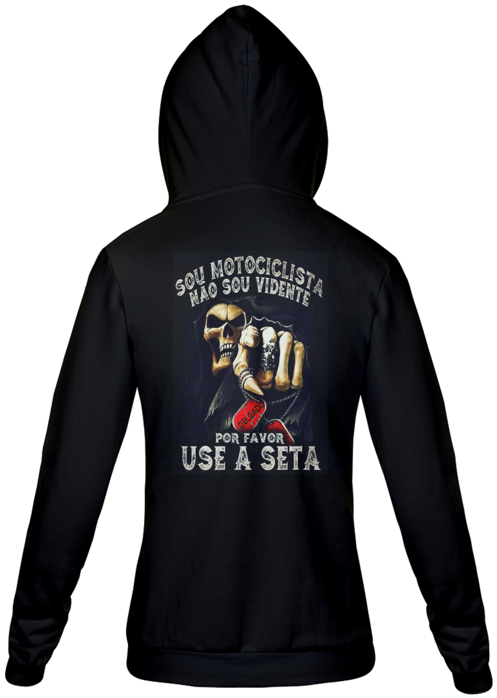 Nome do produto: MOLETOM UNISSEX MOTOQUEIRO SINISTRO 