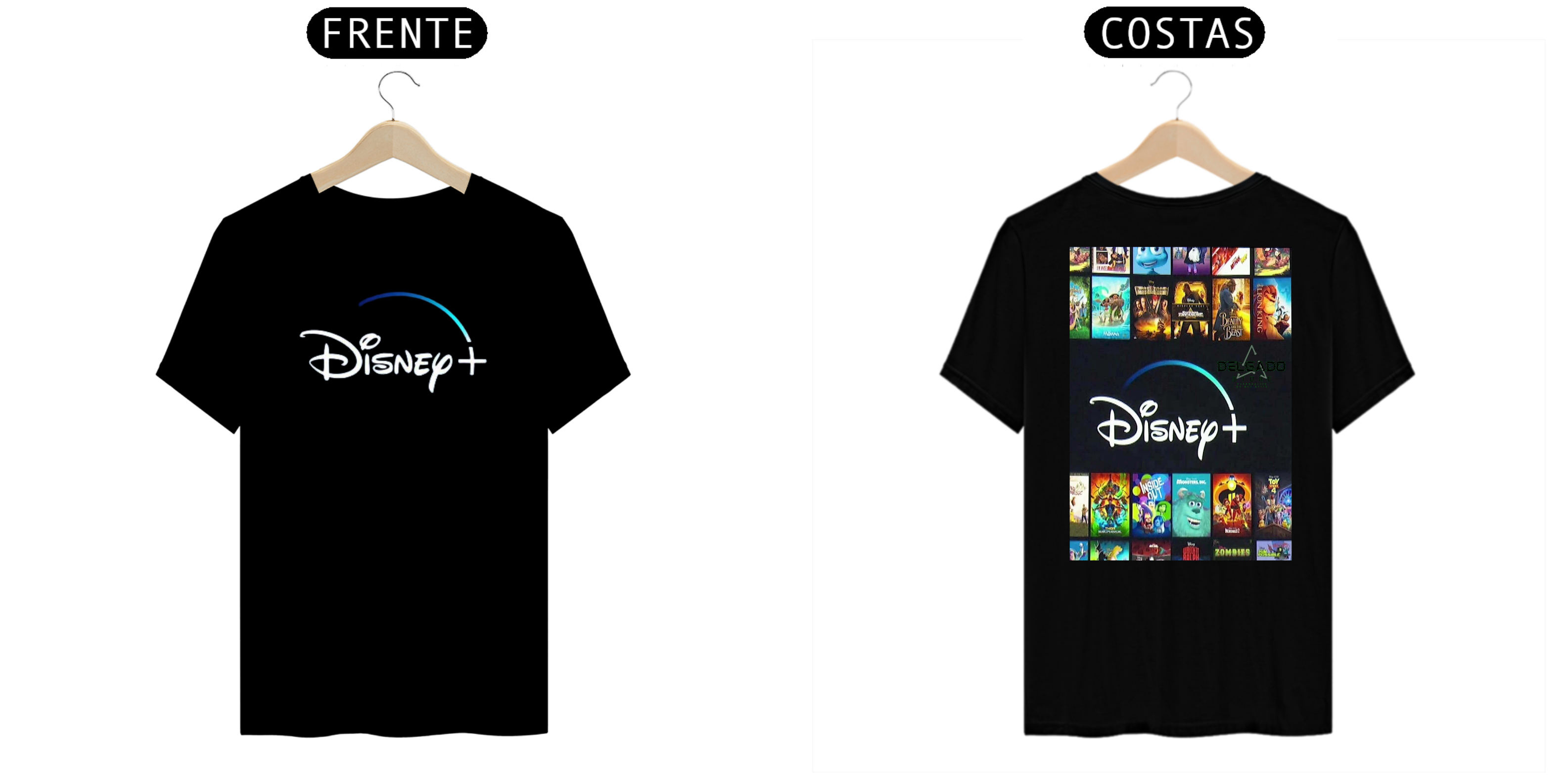 Nome do produto: CAMISA MASCULINA DISNEY PLUS E DELGADO STORE 