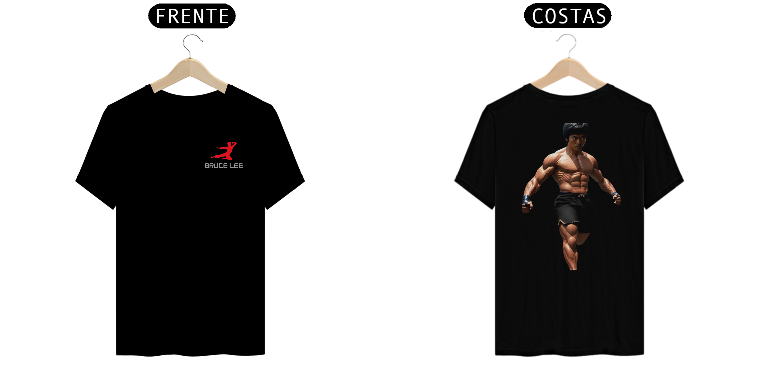 Nome do produto: CAMISA PERSONALIZADA BRUCE LEE 