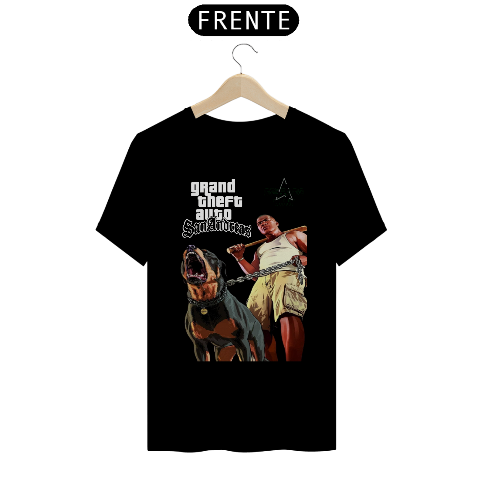 Nome do produto: CAMISA PERSONALIZADA GTA SAN ANDREAS E DELGADO STORE 