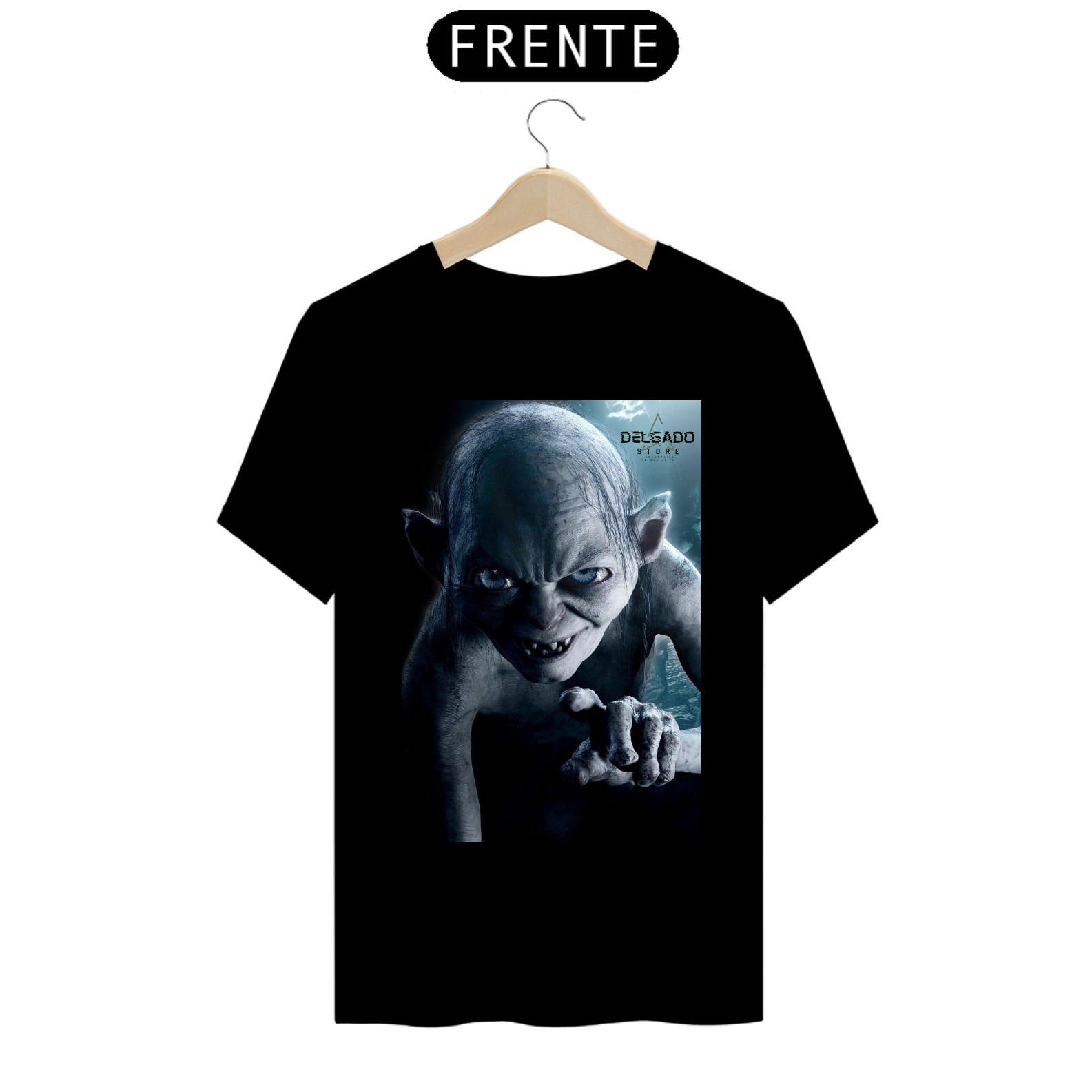 Nome do produto: CAMISA MASCULINA CRIATURA GOLLUM SINISTRA 