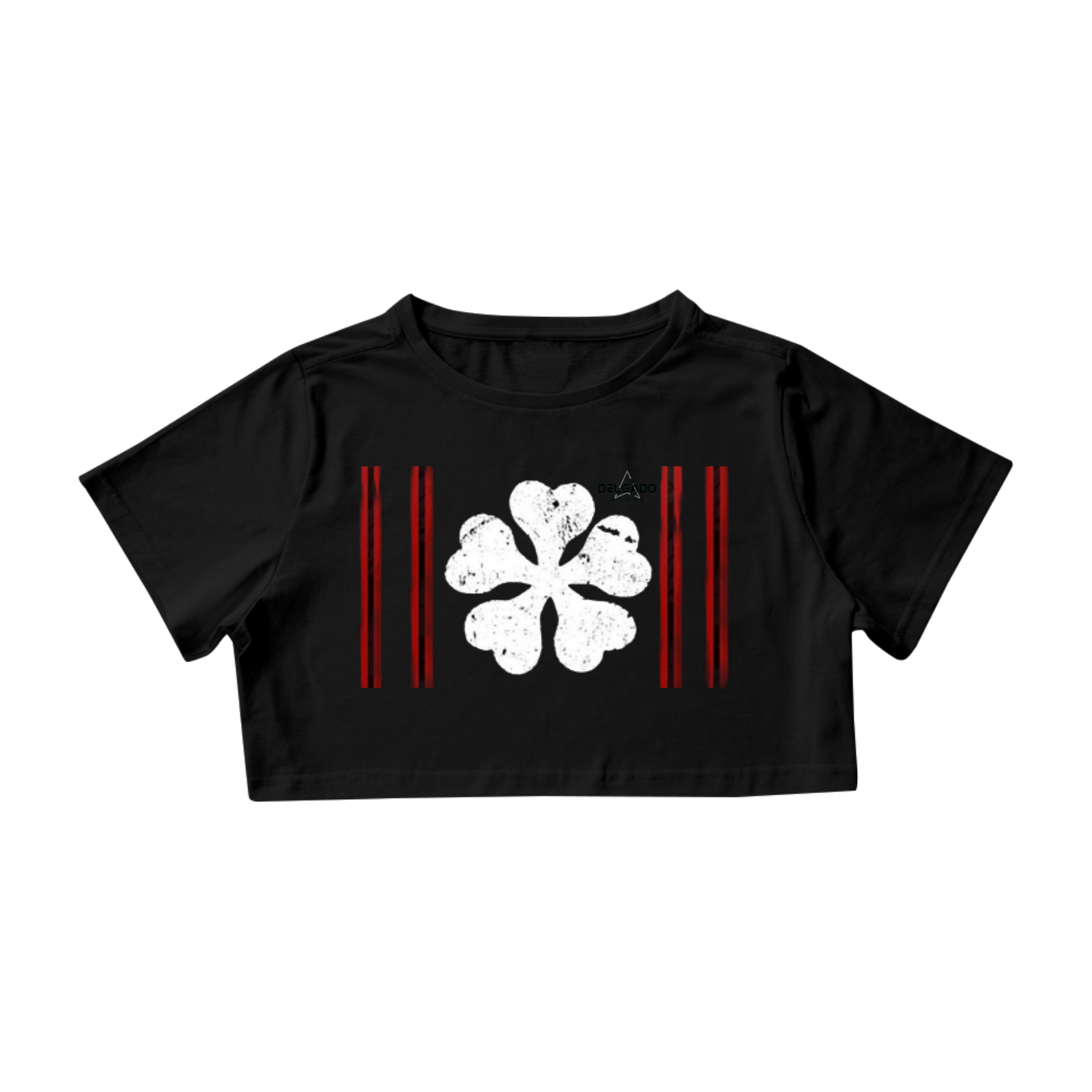 Nome do produto: CAMISA FEMININA TREVO DE CINCO FOLHAS ALFA