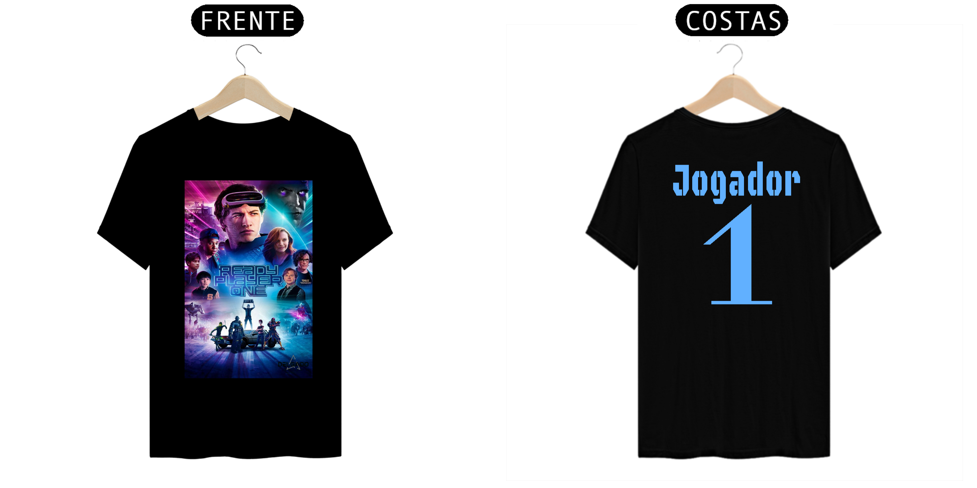 Nome do produto: CAMISA MASCULINA JOGADOR N°1 STORE