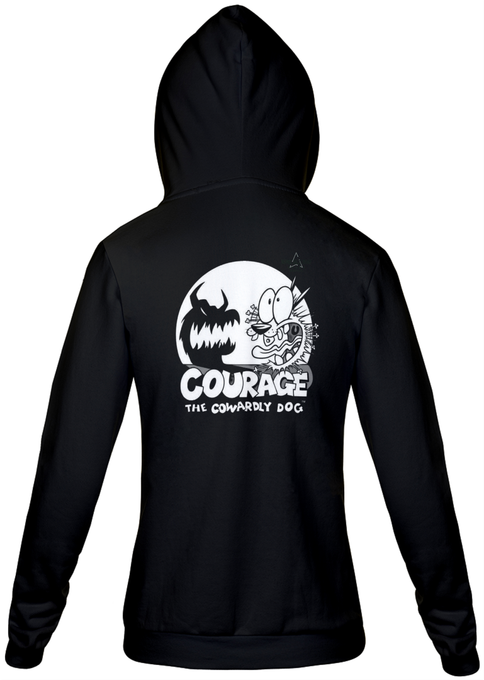 Nome do produto: MOLETOM UNISSEX CORAGEM O CÃO COVARDE  E DELGADO STORE 