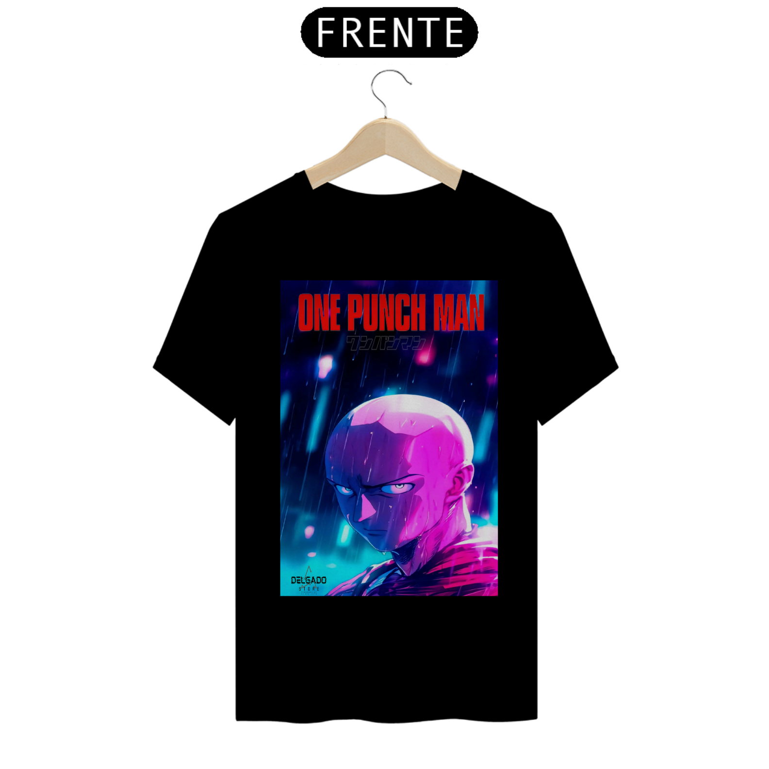 Nome do produto: CAMISA PERSONALIZADA ONE PUNCH MAN E DELGADO STORE 