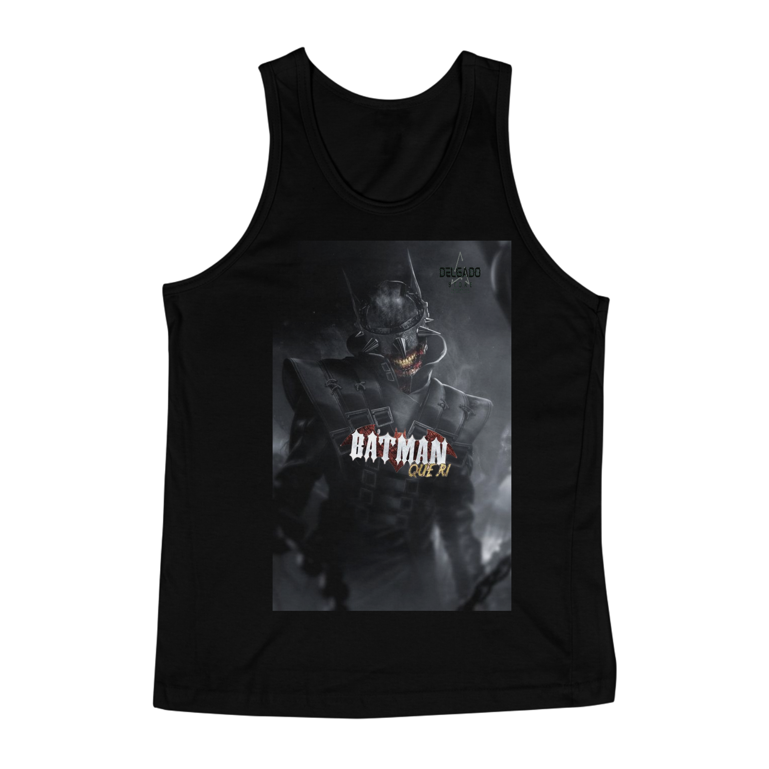 Nome do produto: REGATA MASCULINA BATMAN QUE RI E DELGADO STORE