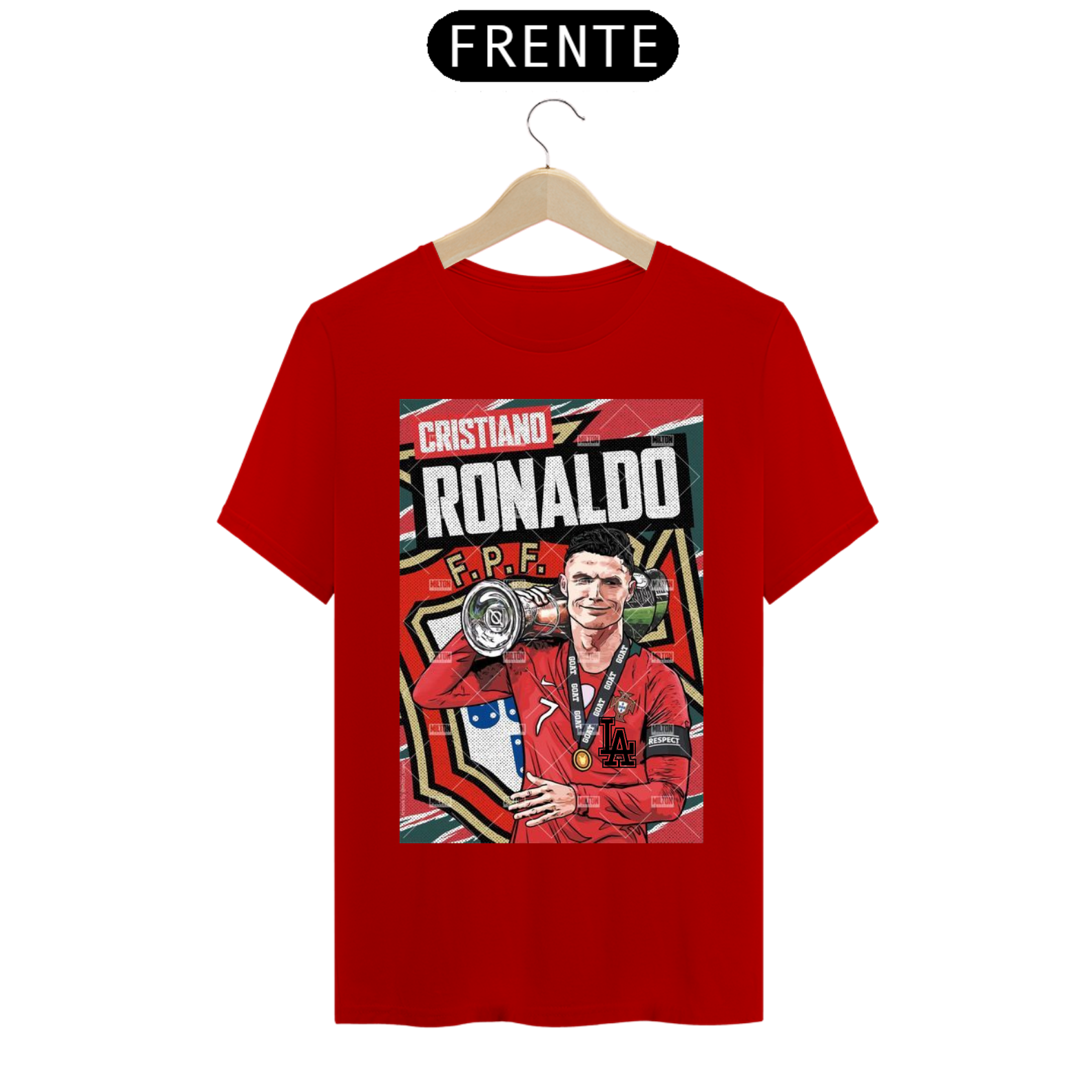 Nome do produto: CAMISA PERSONALIZADA CRISTIANO RONALDO LA 